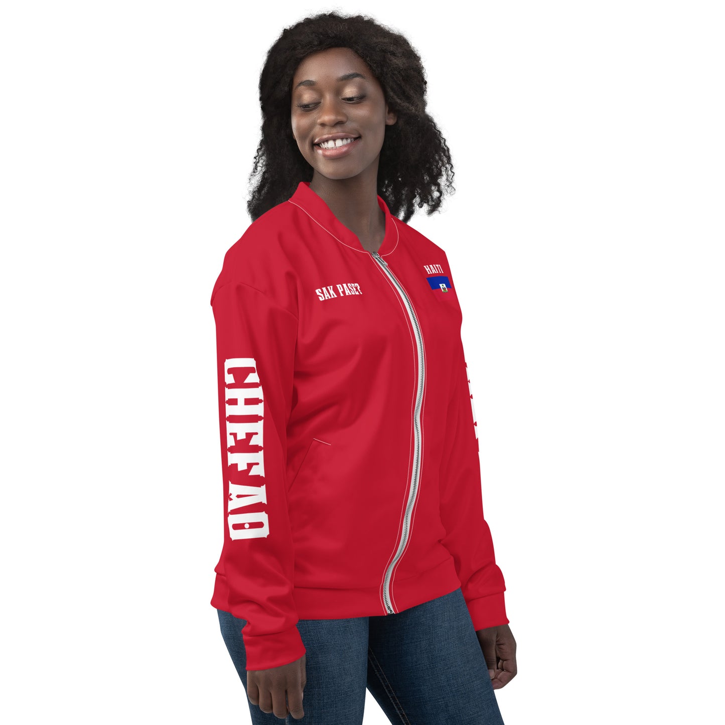 Chefao Haiti I, Unisex Bomber Jacket