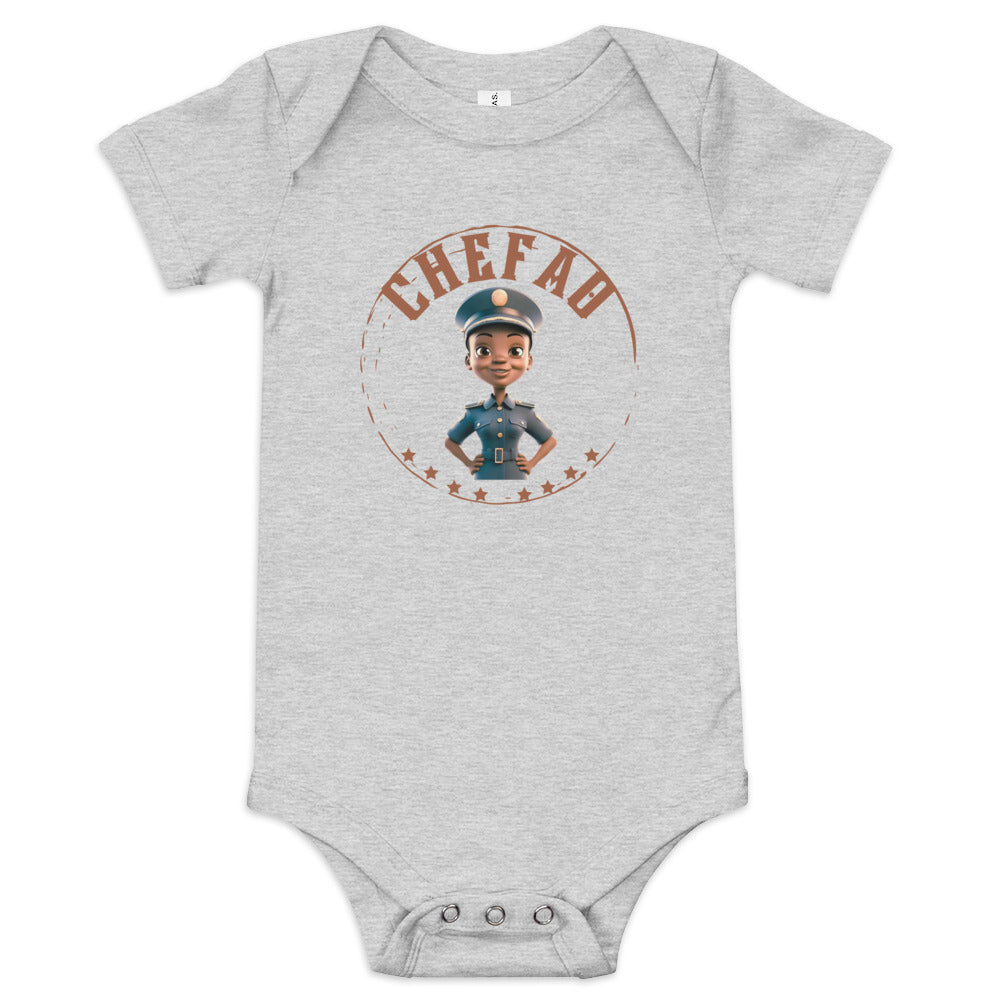 Chefao Police Kids I, Baby short sleeve one piece