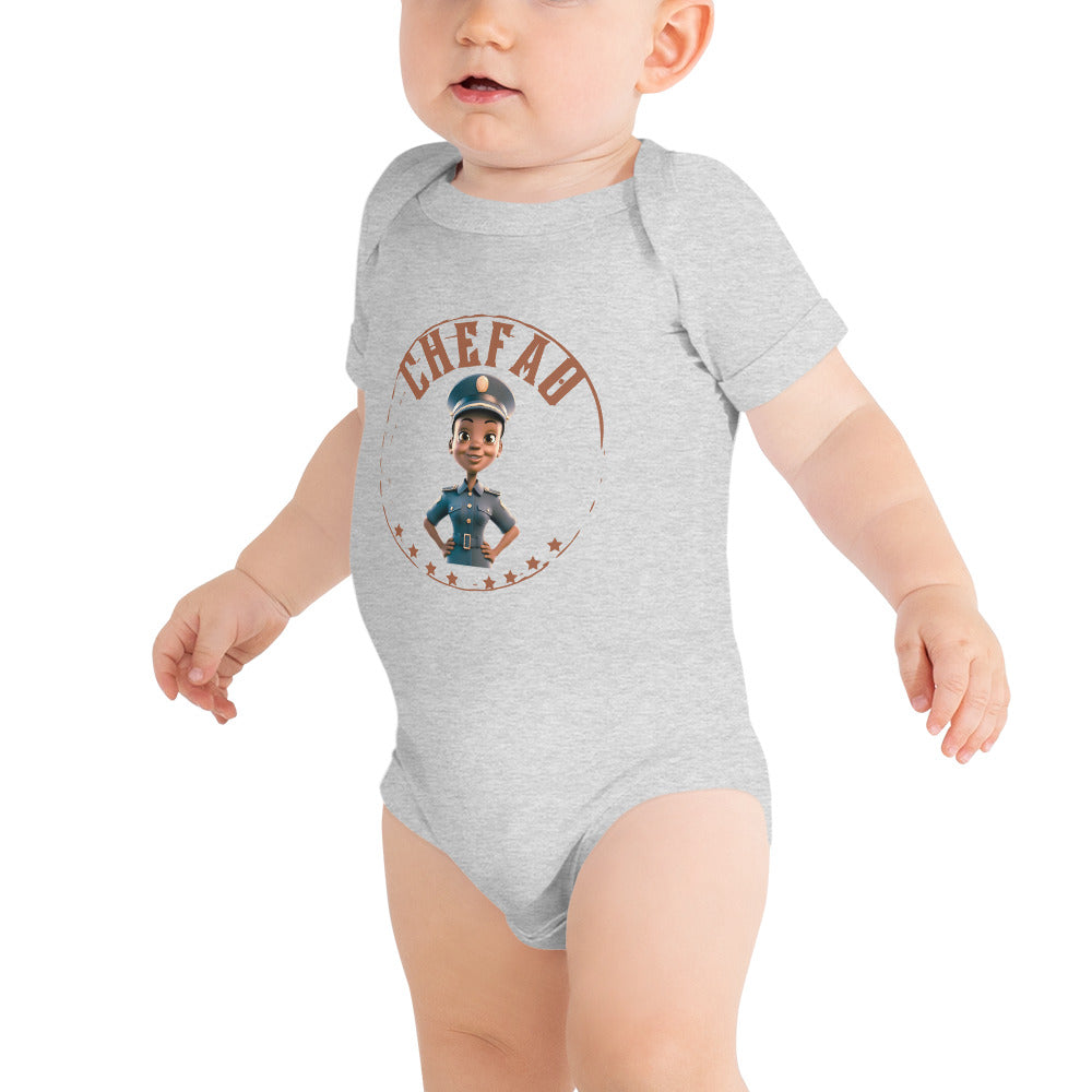 Chefao Police Kids I, Baby short sleeve one piece
