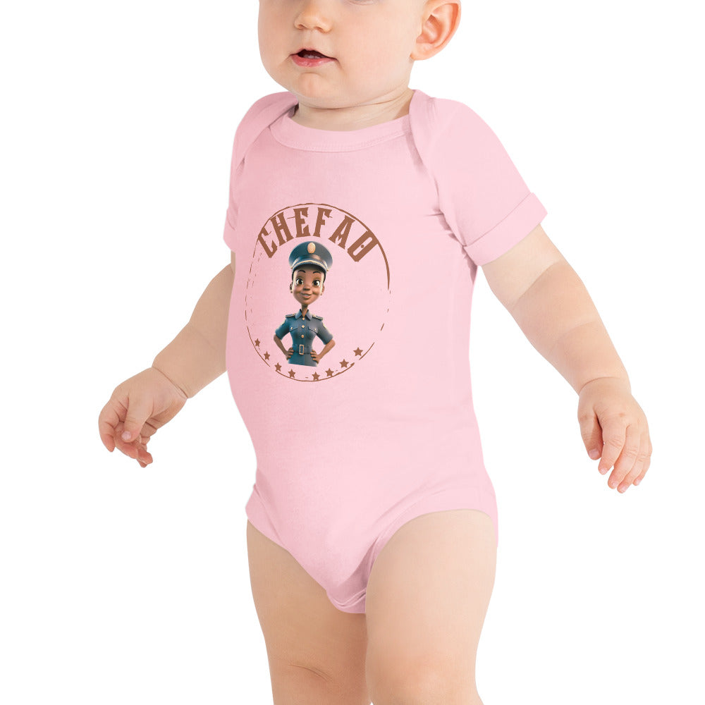 Chefao Police Kids I, Baby short sleeve one piece