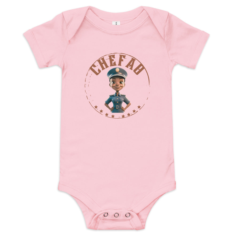 Chefao Police Kids I, Baby short sleeve one piece