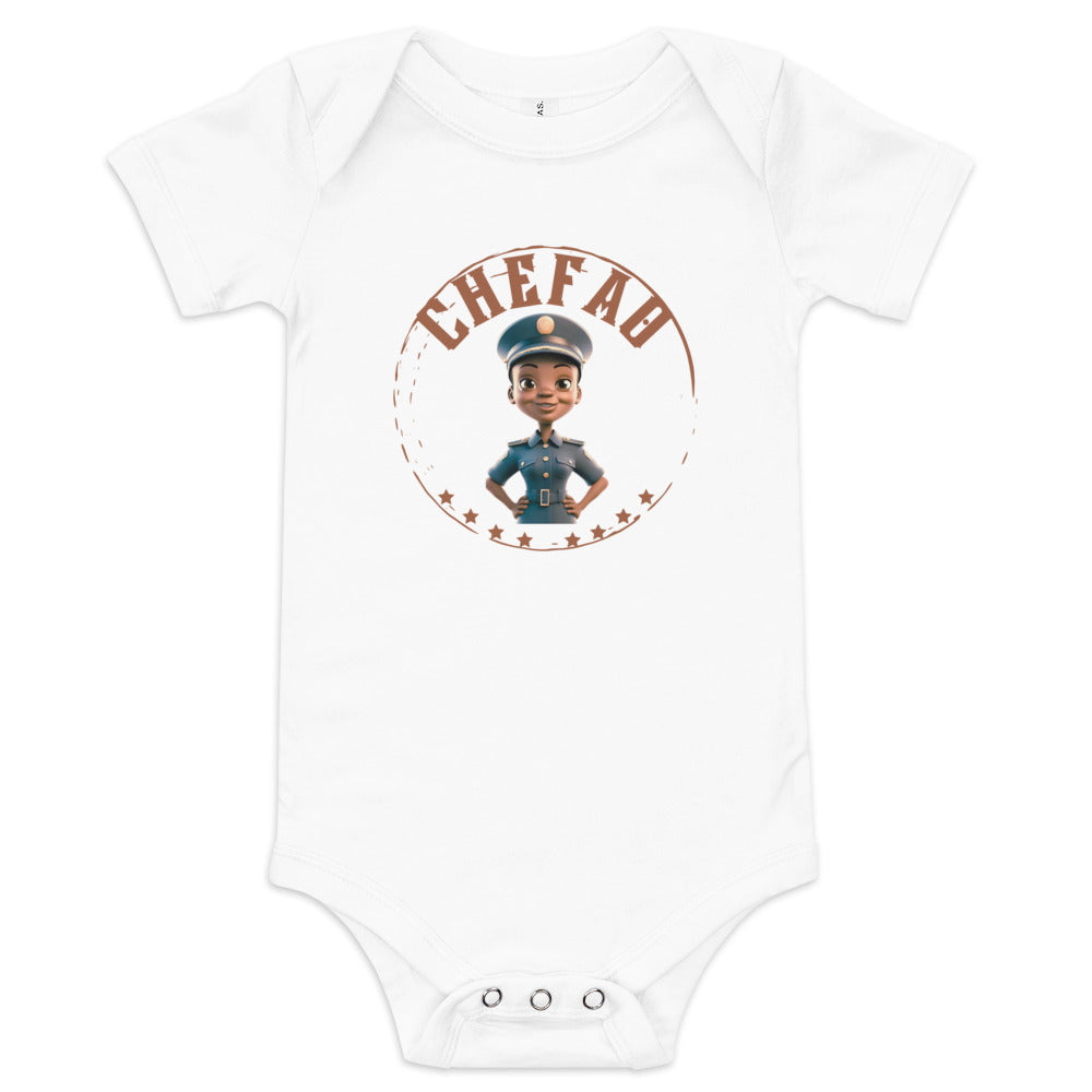 Chefao Police Kids I, Baby short sleeve one piece