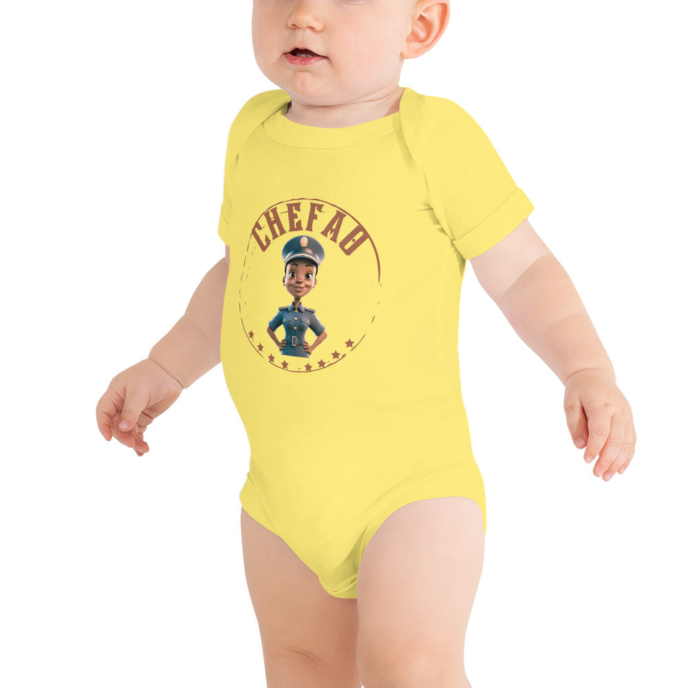 Chefao Police Kids I, Baby short sleeve one piece