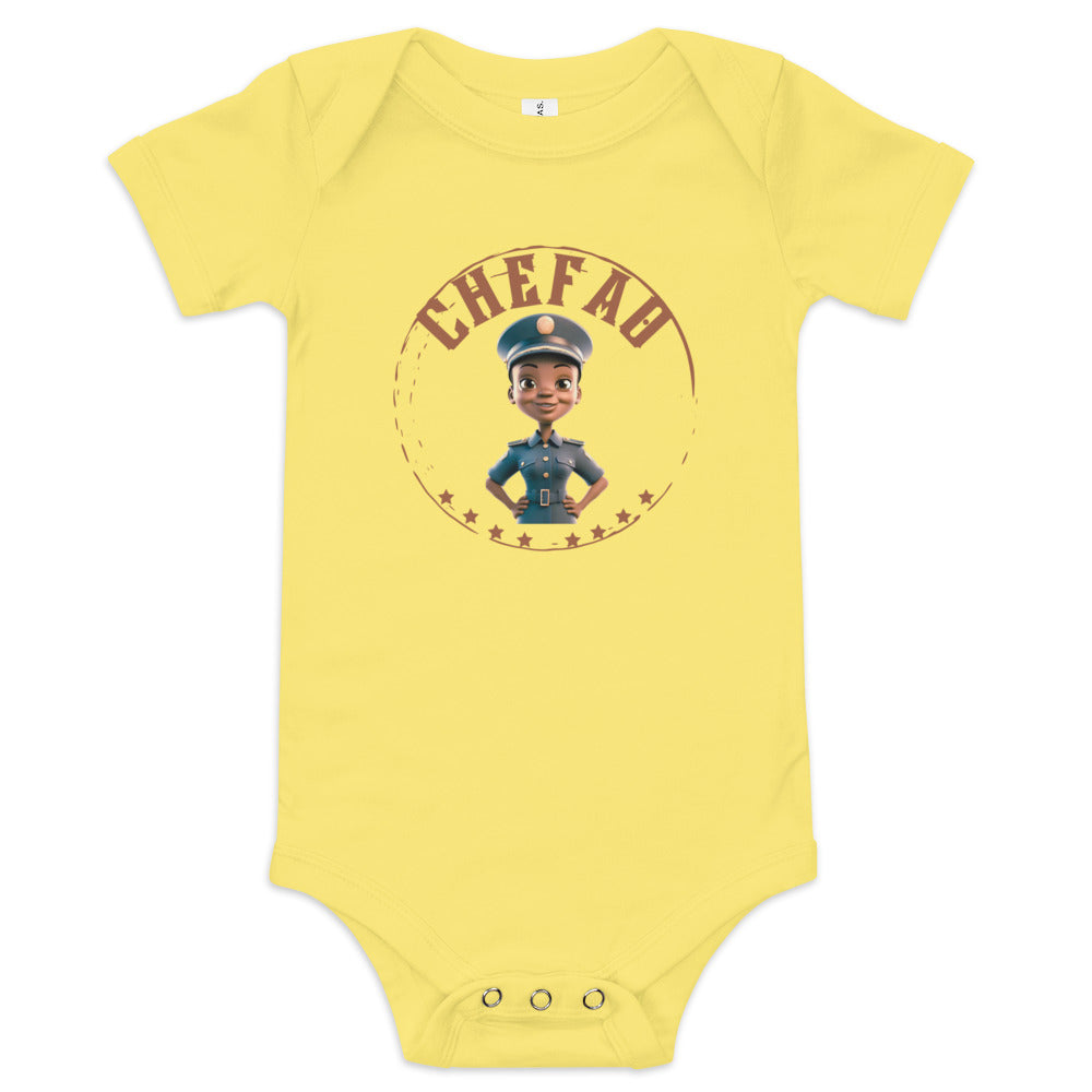 Chefao Police Kids I, Baby short sleeve one piece