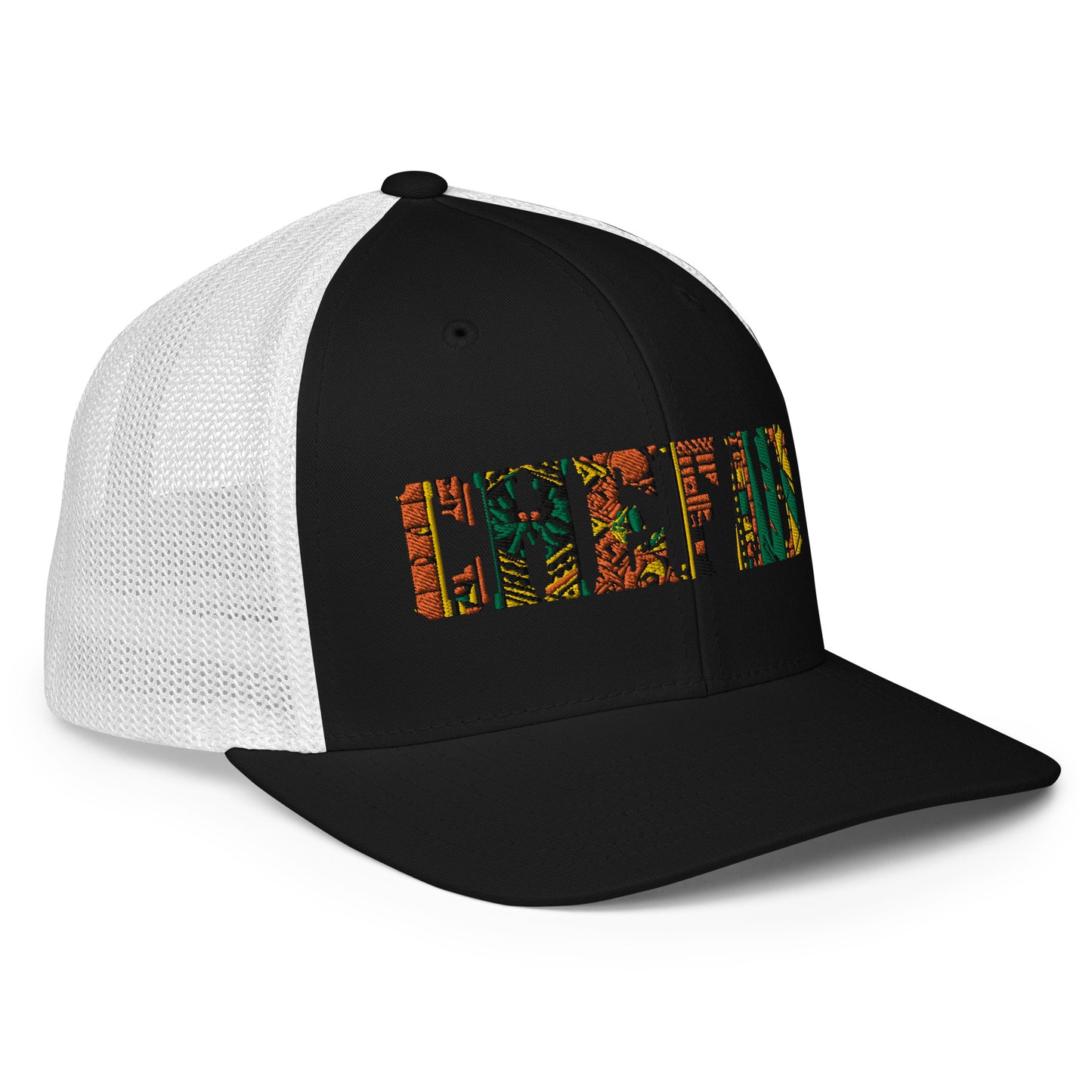 Chefao Zulu Print I, Closed-back trucker cap