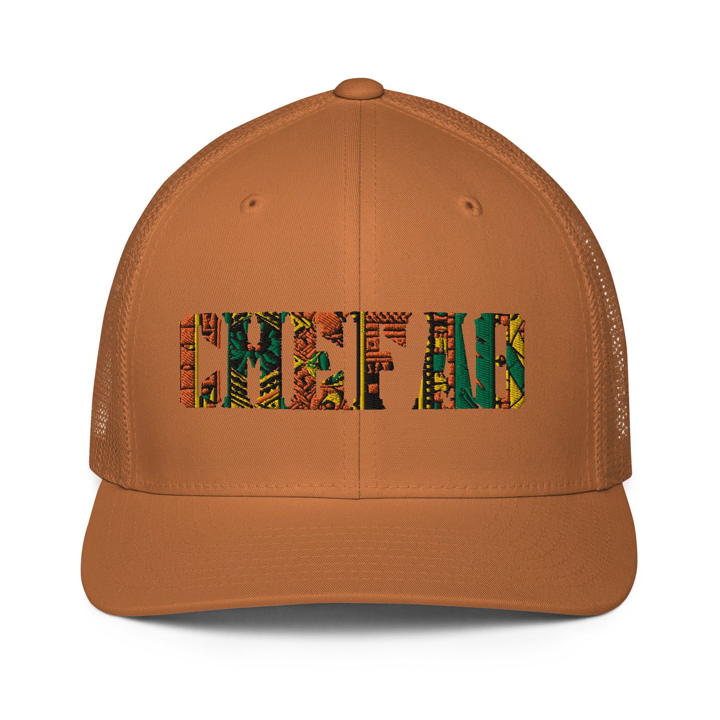 Chefao Zulu Print I, Closed-back trucker cap