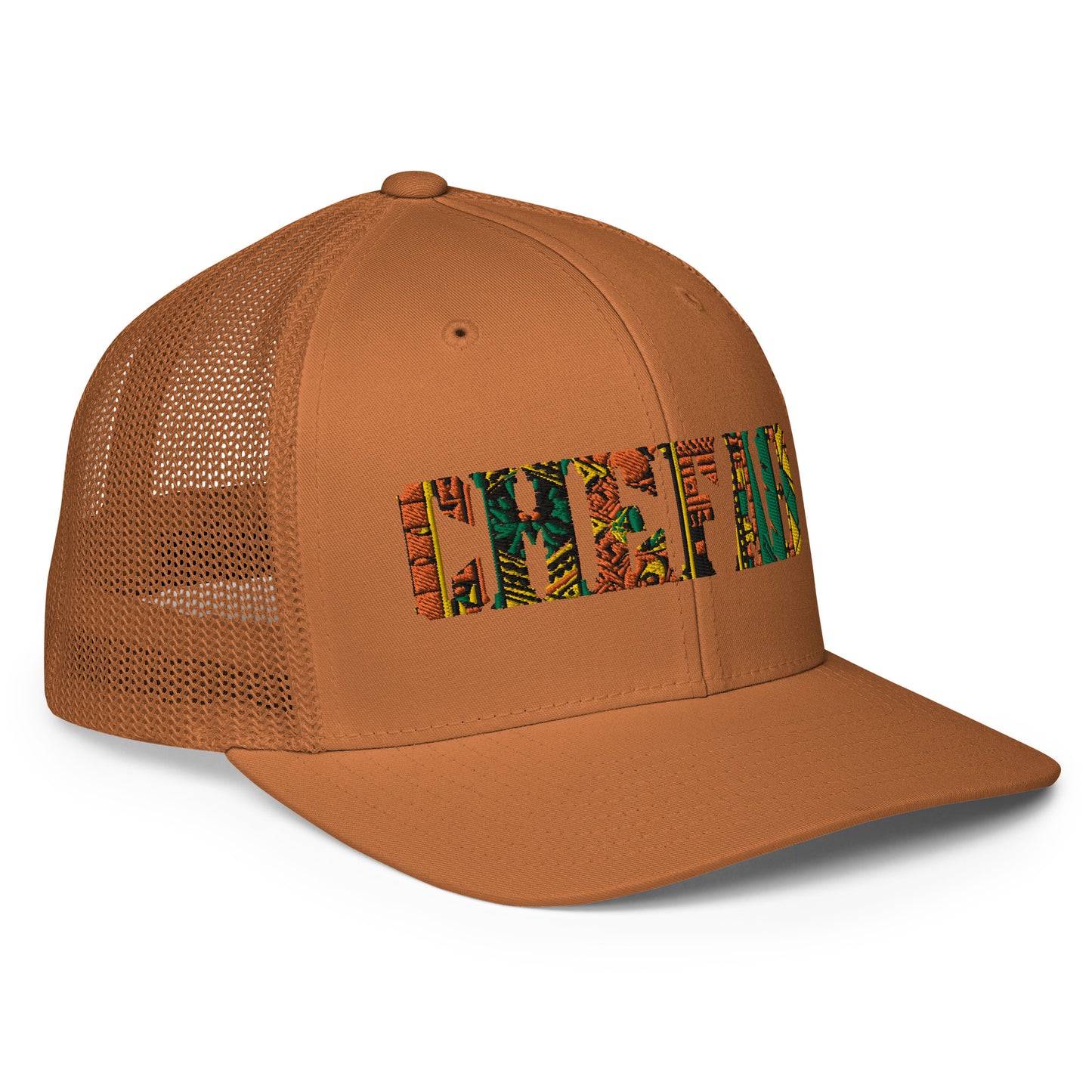 Chefao Zulu Print I, Closed-back trucker cap