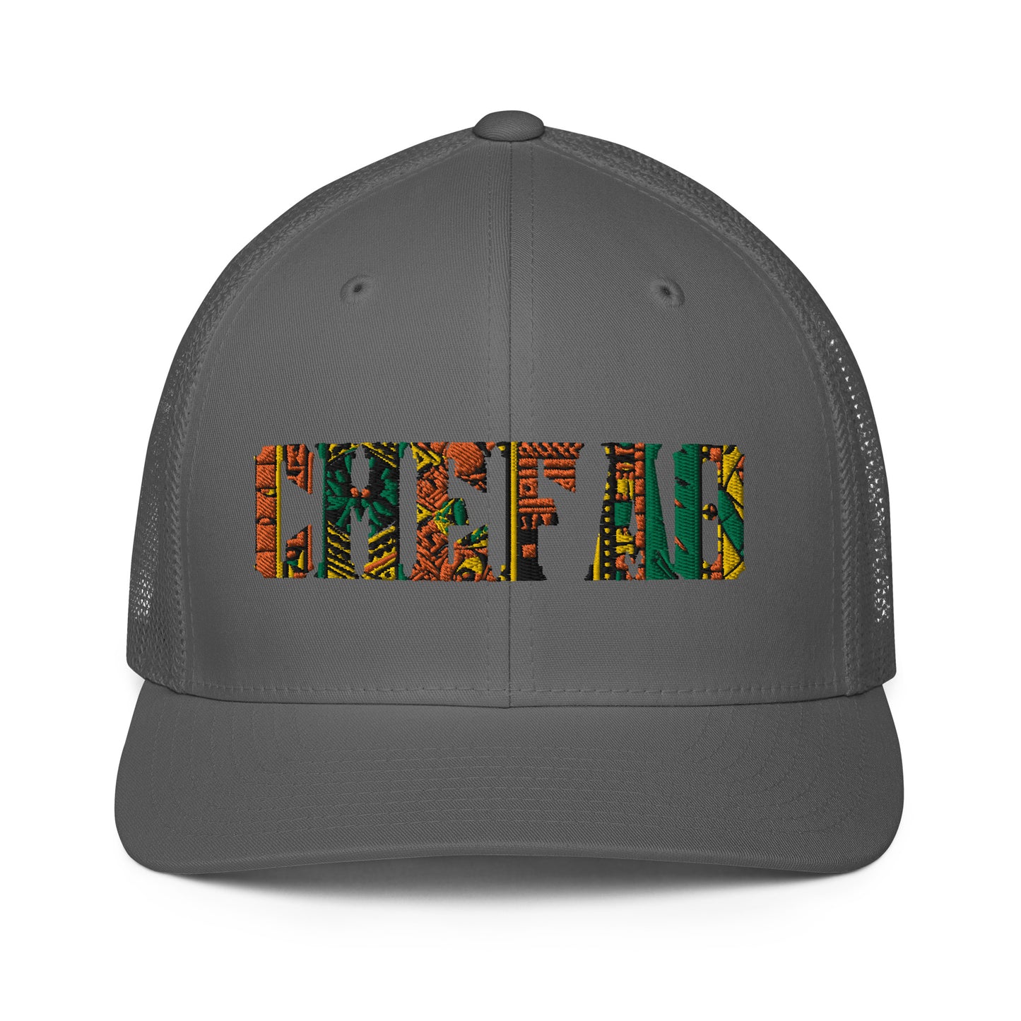 Chefao Zulu Print I, Closed-back trucker cap