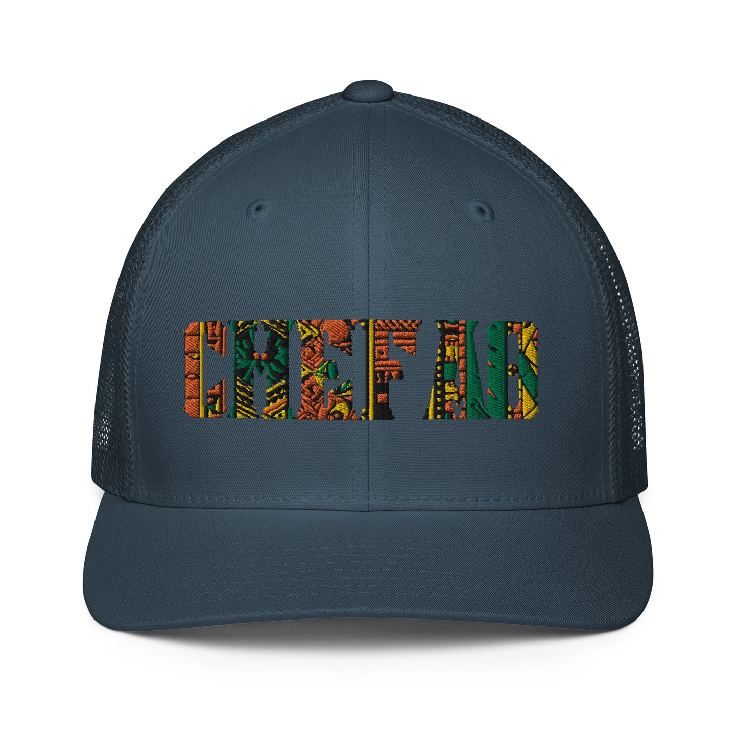 Chefao Zulu Print I, Closed-back trucker cap