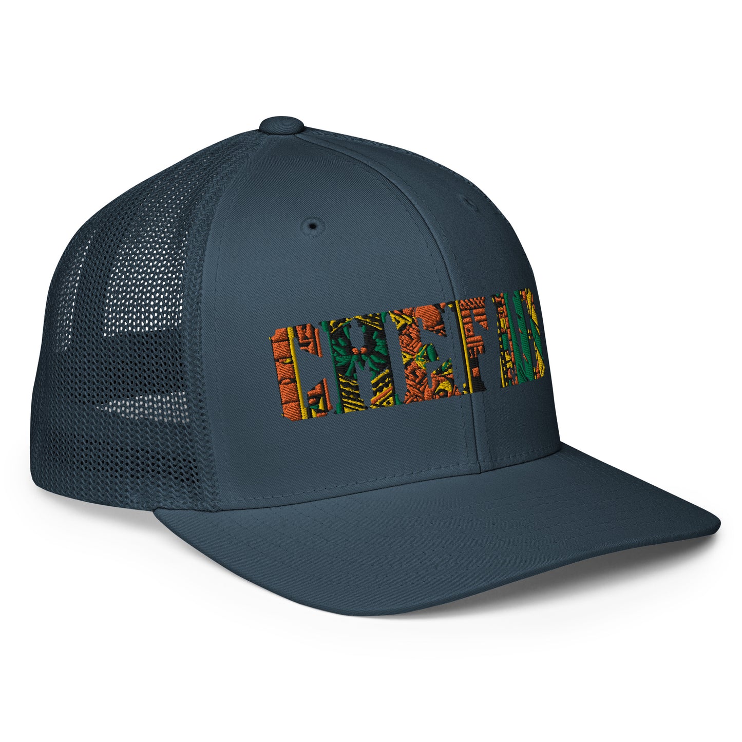 Chefao Zulu Print I, Closed-back trucker cap