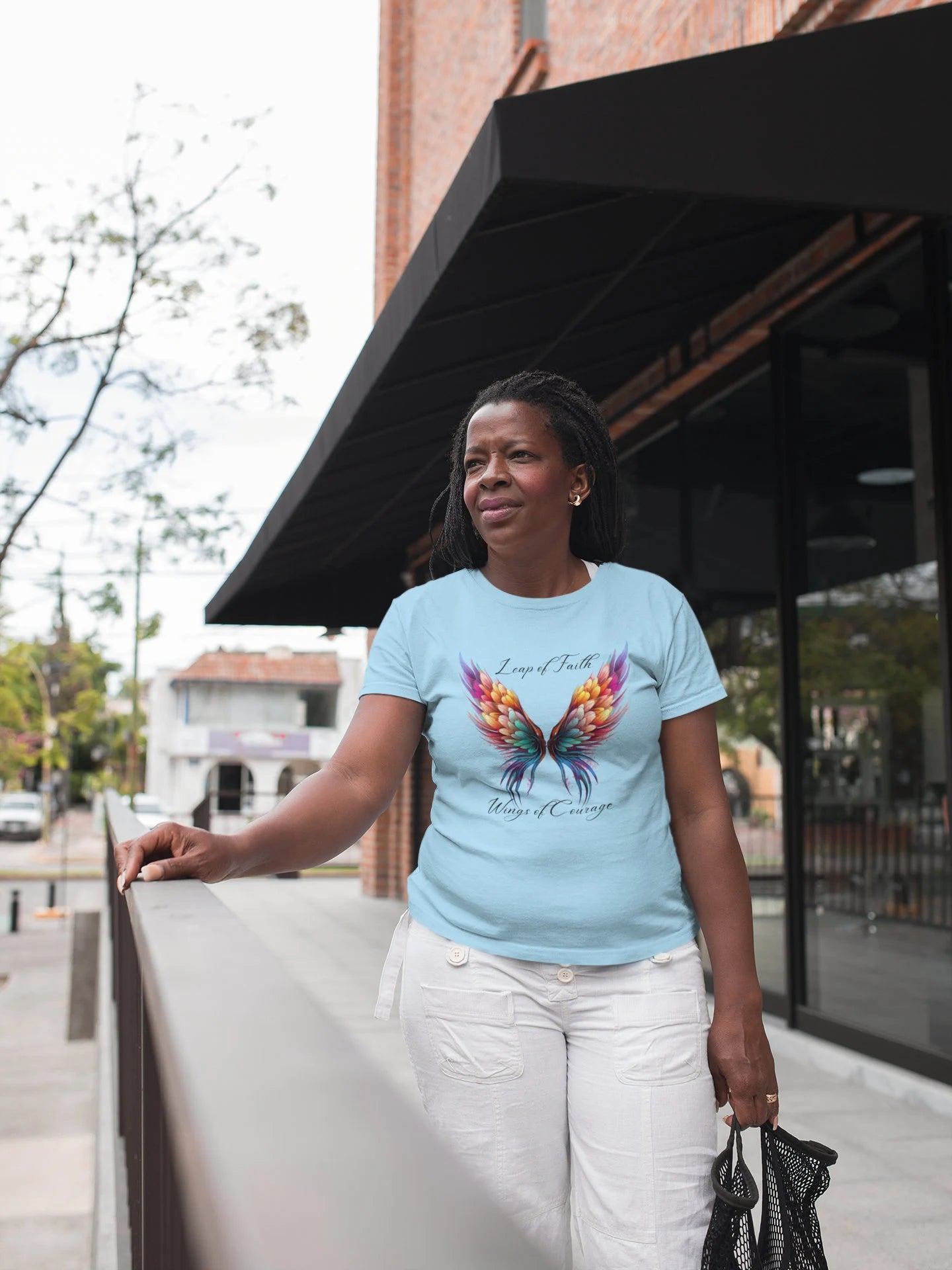 Leap of Faith, Wings of Courage, Unisex Softstyle T-Shirt