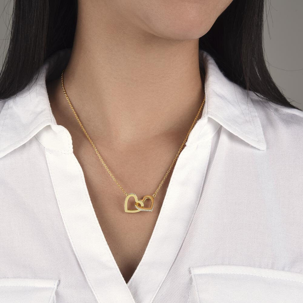 Heart Necklace Interlocking