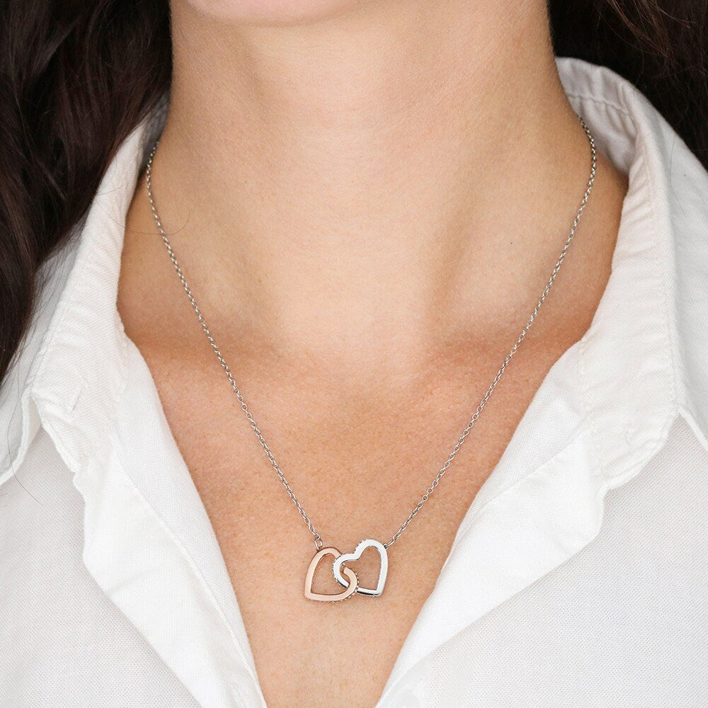 Heart Necklace Interlocking