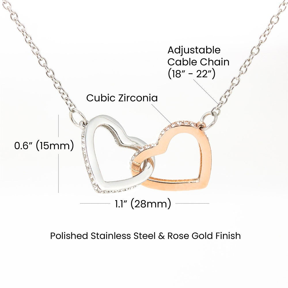 Heart Necklace Interlocking