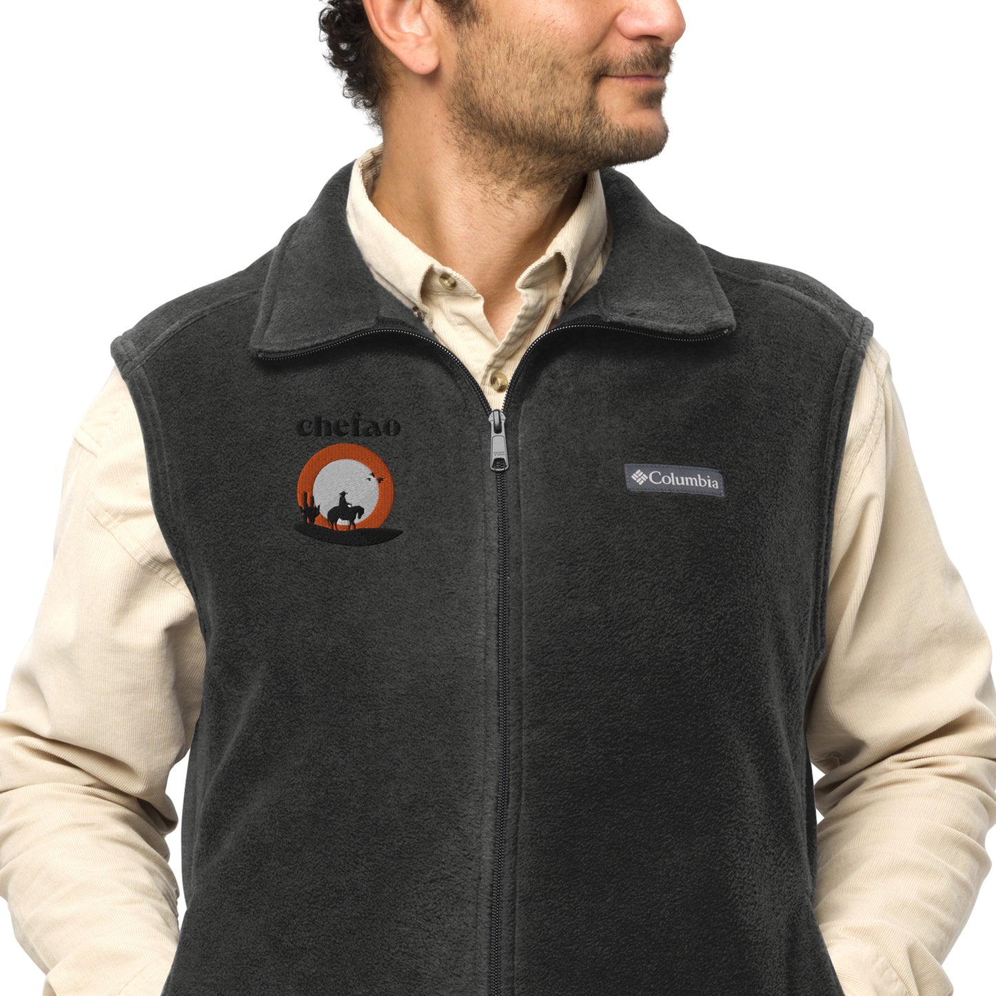 Chefao Cowboy VI, Men’s Columbia fleece vest