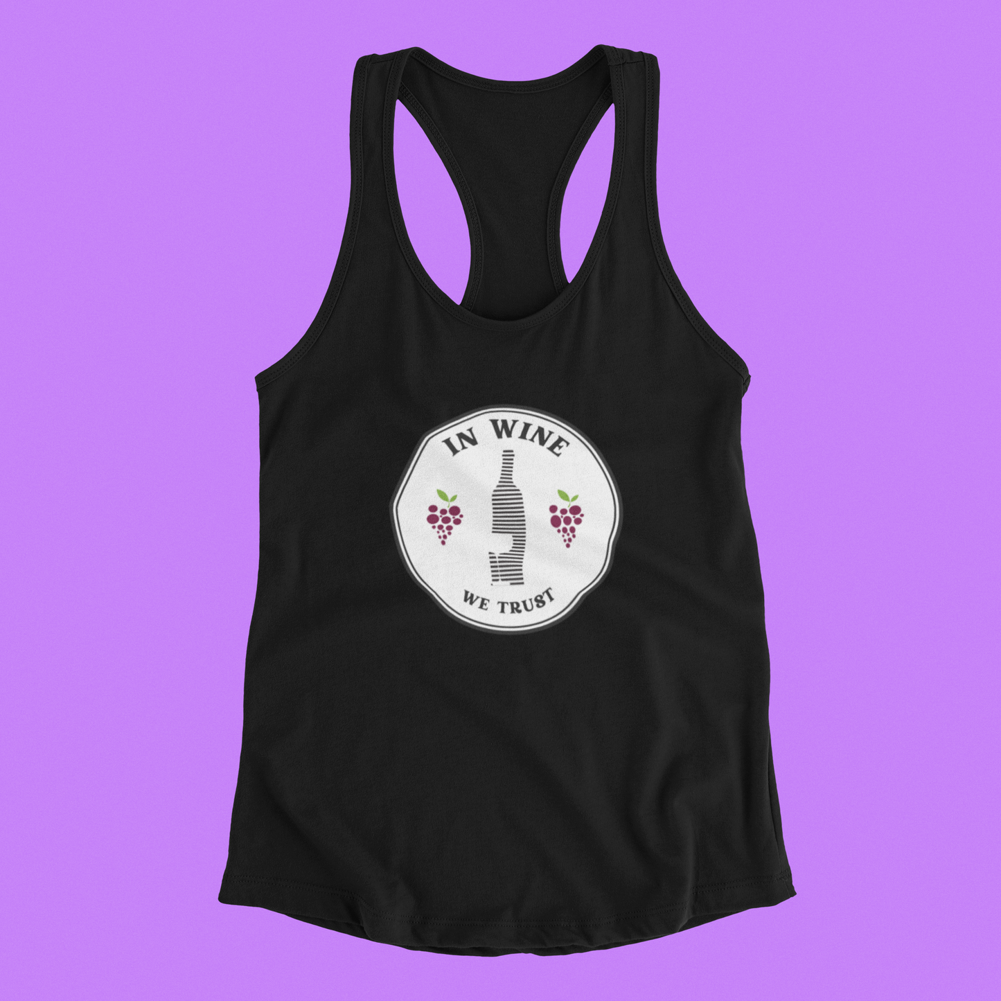 In Wine We Trust, Women's Racerback Tank