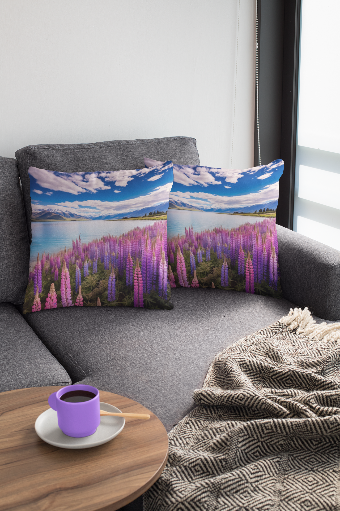 Lake Tekapo, New Zealand, Spun Polyester Square Pillow