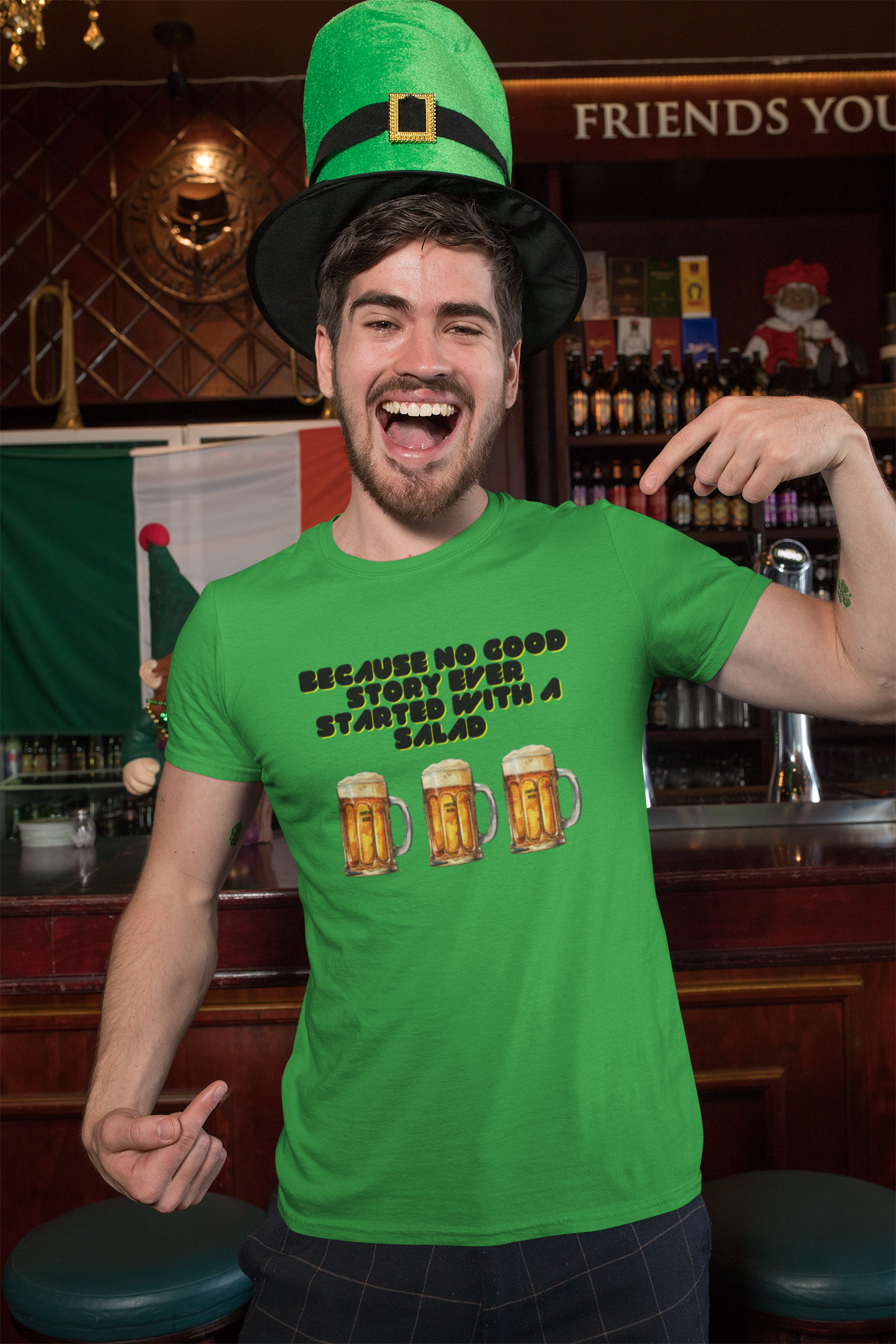 Because No Good Story Ever Started with a Salad, Unisex Softstyle T-Shirt