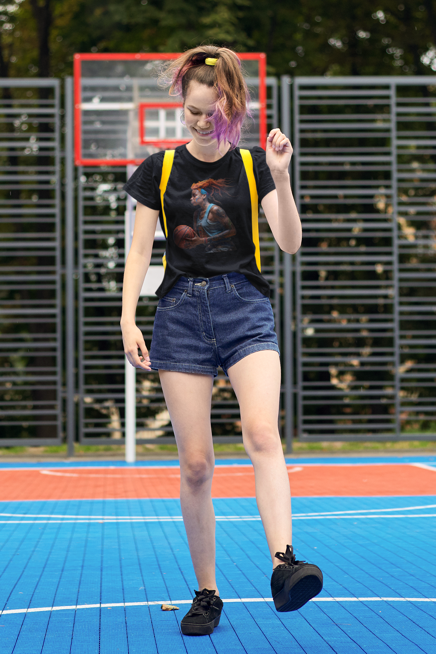 Basketball Flair, Unisex Softstyle T-Shirt