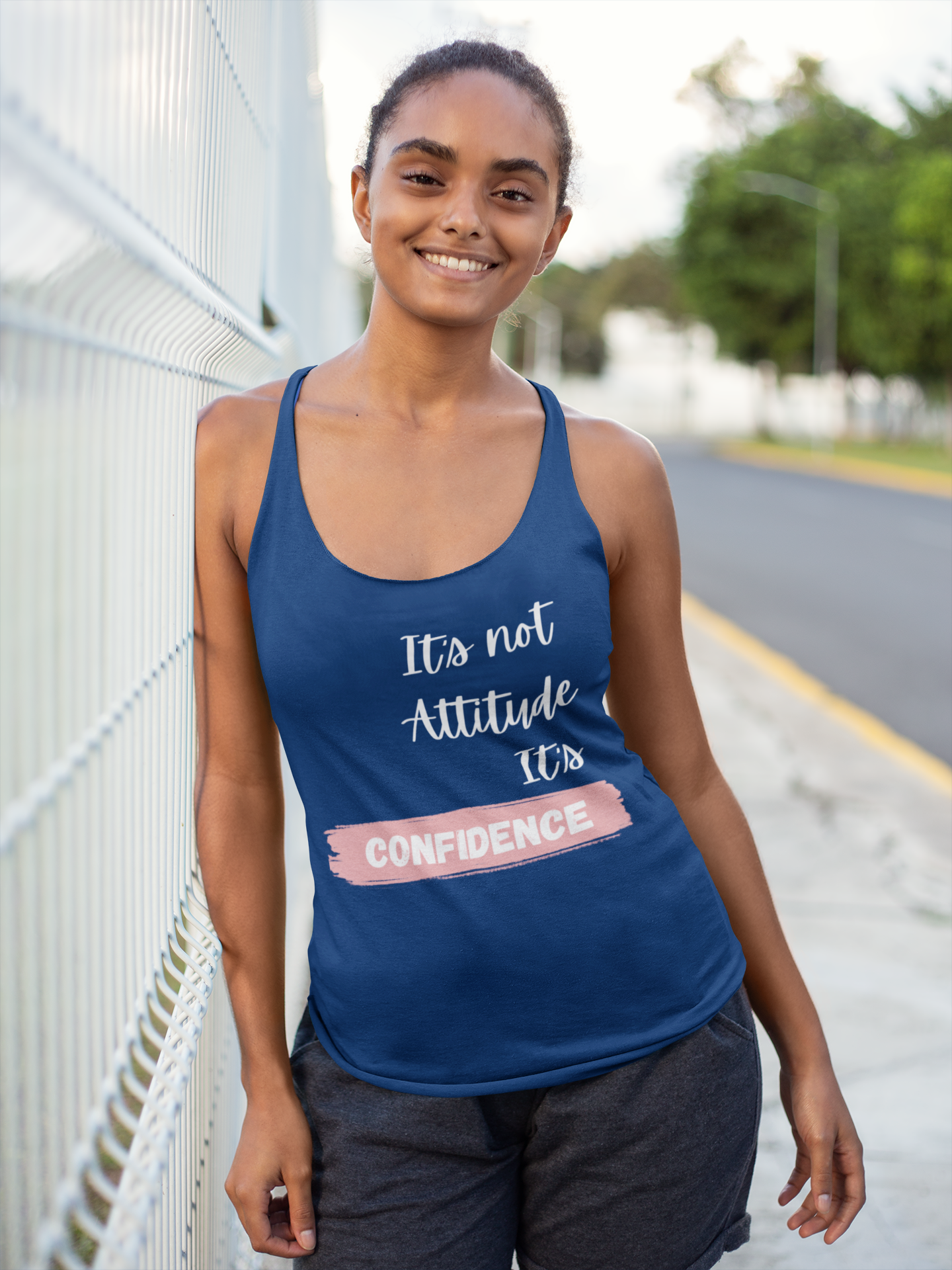 It's Not Attitude, It is Confidence - Women's Racerback Tank