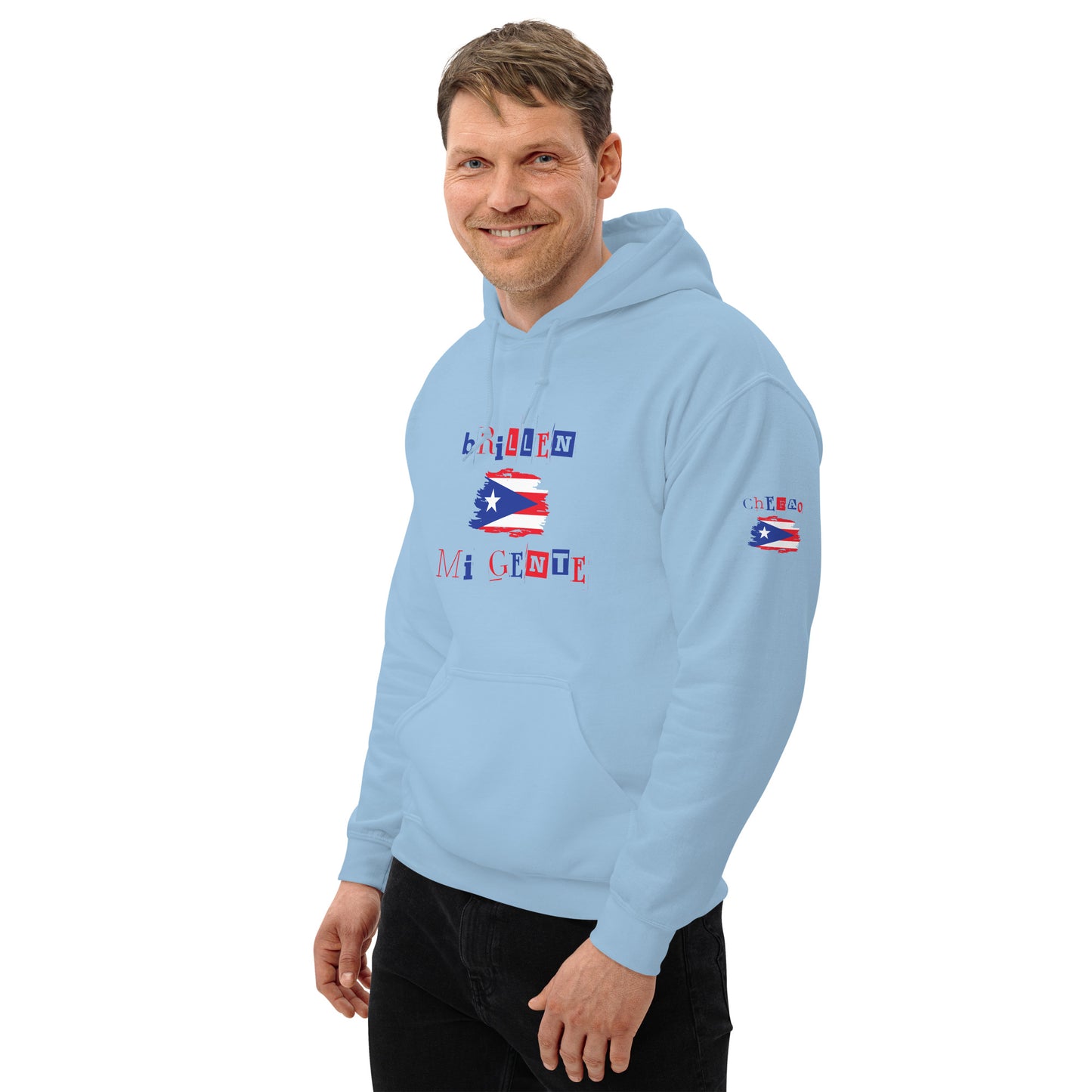 Brillen Mi Gente Puerto Rico I, Unisex Hoodie