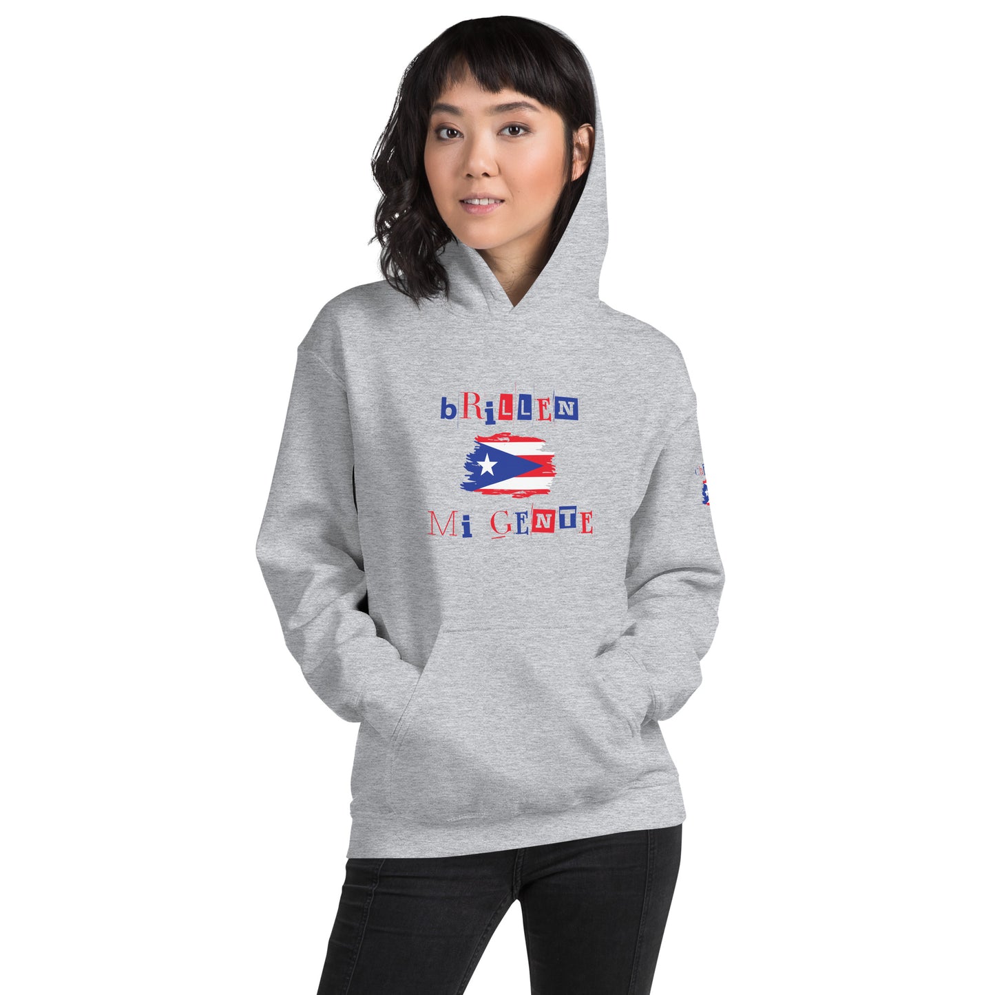 Brillen Mi Gente Puerto Rico I, Unisex Hoodie