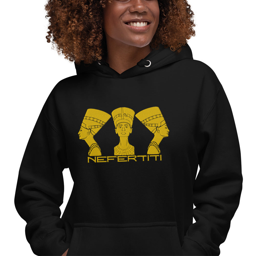 Nefertiti I, Embroidered Unisex Hoodie