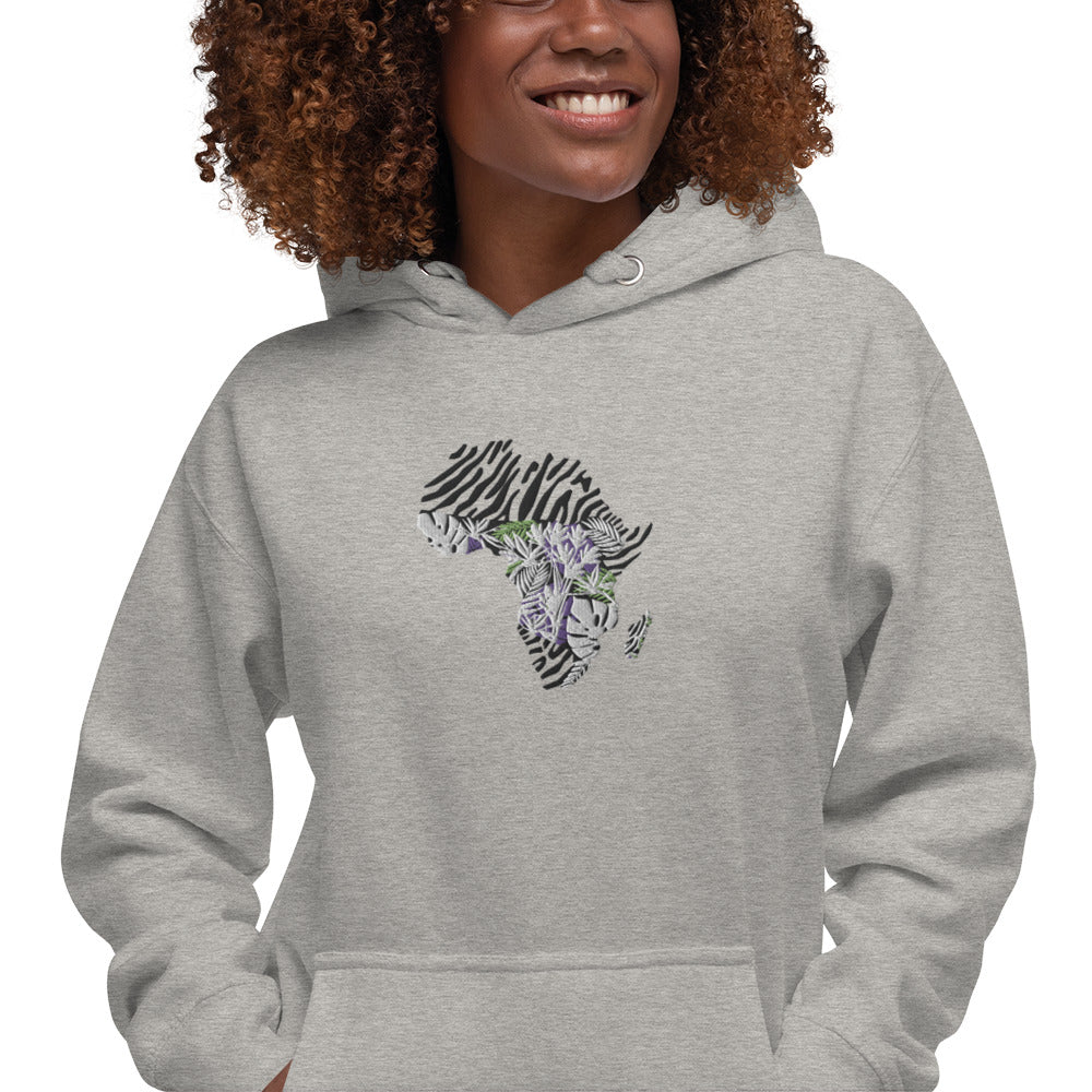 Chefao Africa Botanical I, Embroidered Unisex Hoodie