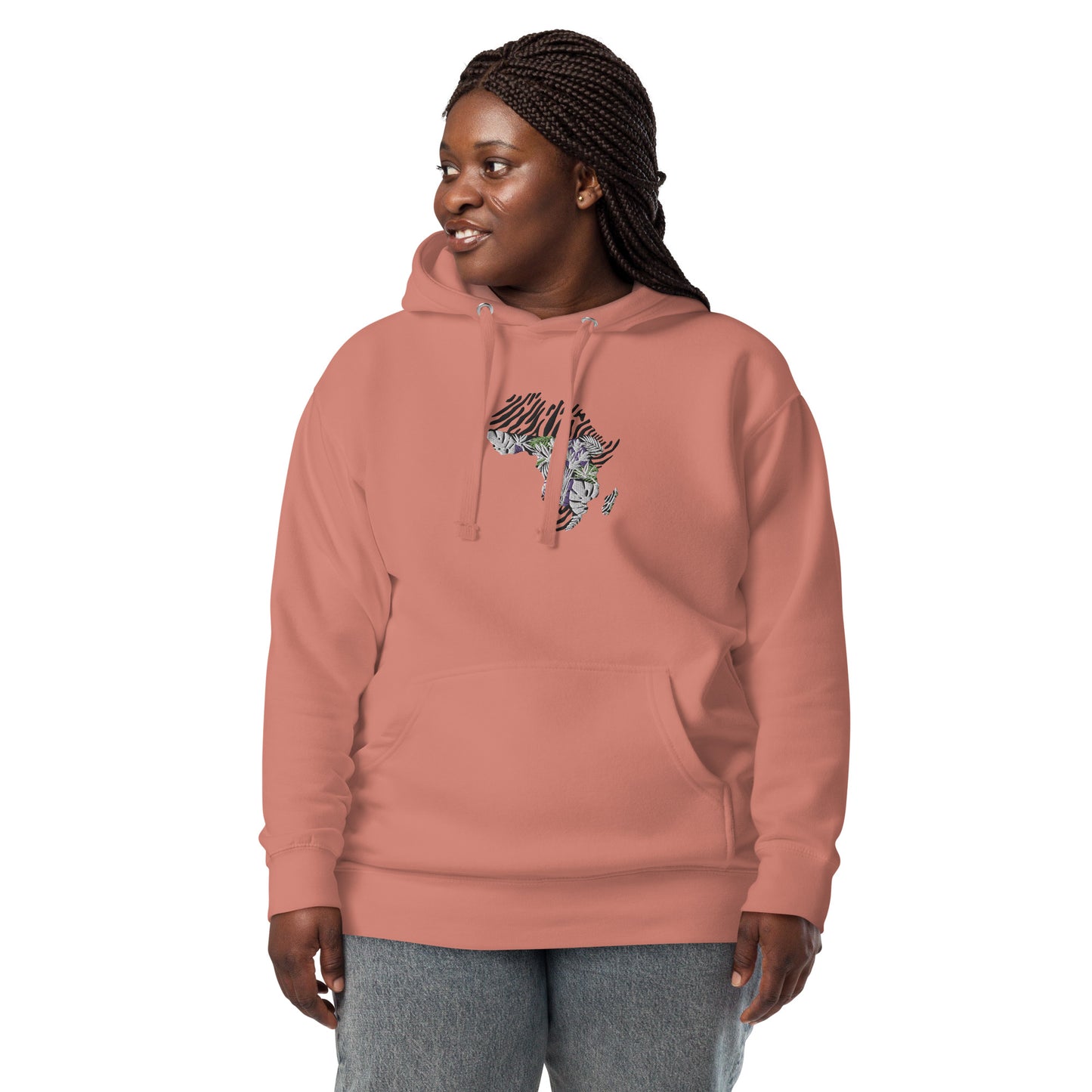 Chefao Africa Botanical I, Embroidered Unisex Hoodie