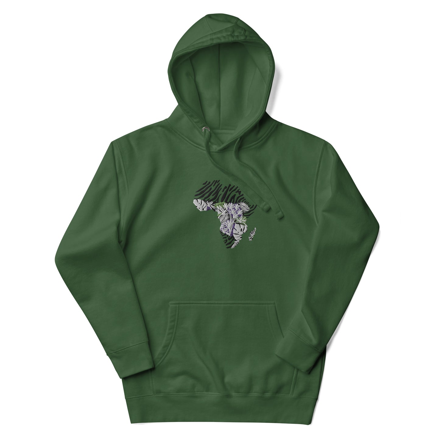 Chefao Africa Botanical I, Embroidered Unisex Hoodie