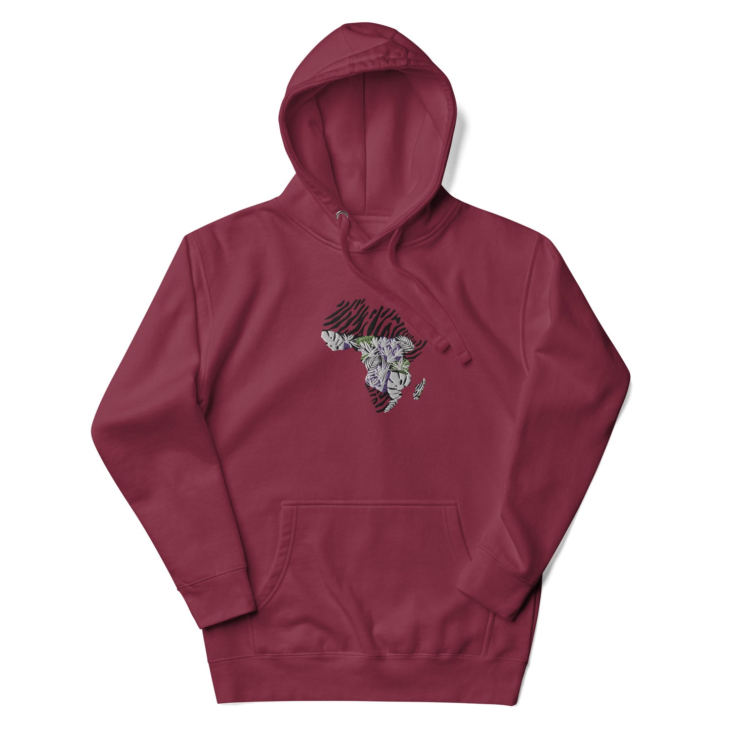 Chefao Africa Botanical I, Embroidered Unisex Hoodie