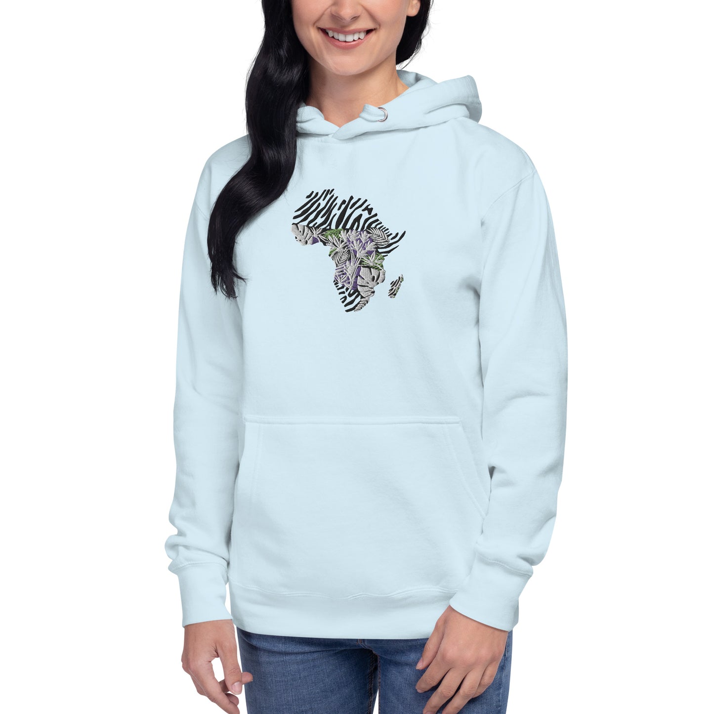Chefao Africa Botanical I, Embroidered Unisex Hoodie