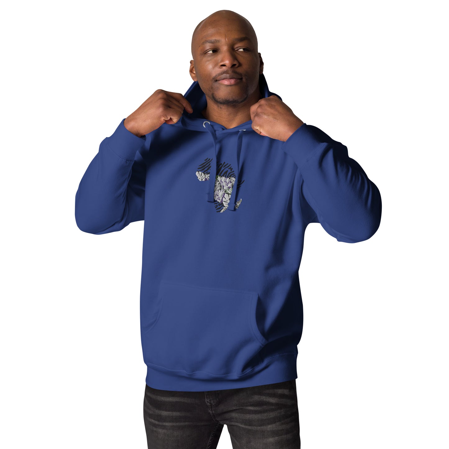 Chefao Africa Botanical I, Embroidered Unisex Hoodie