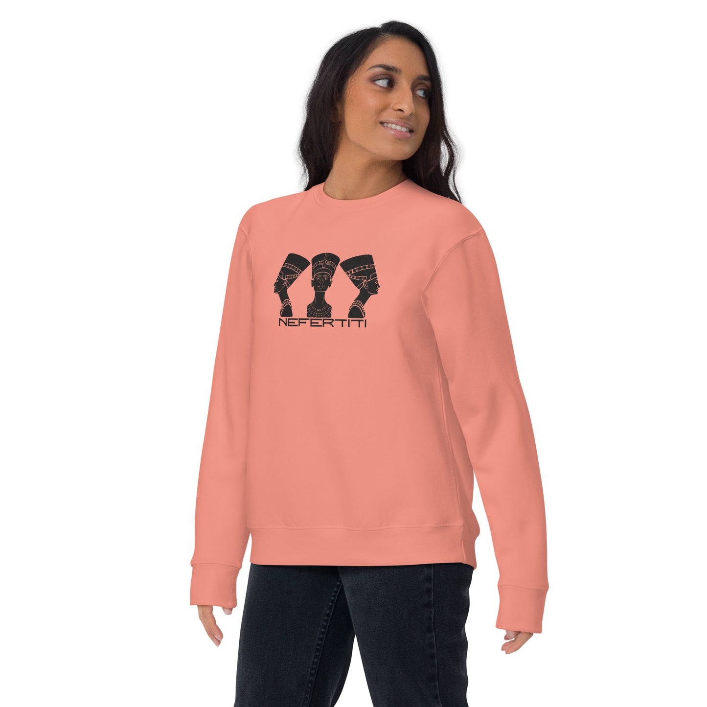 Nefertiti I, Embroidered Unisex Premium Sweatshirt