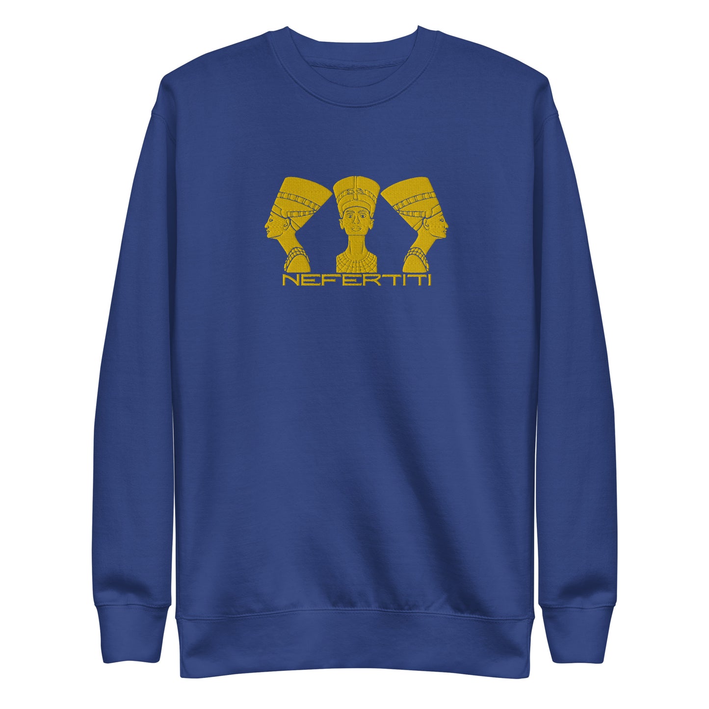 Nefertiti I, Embroidered Unisex Premium Sweatshirt