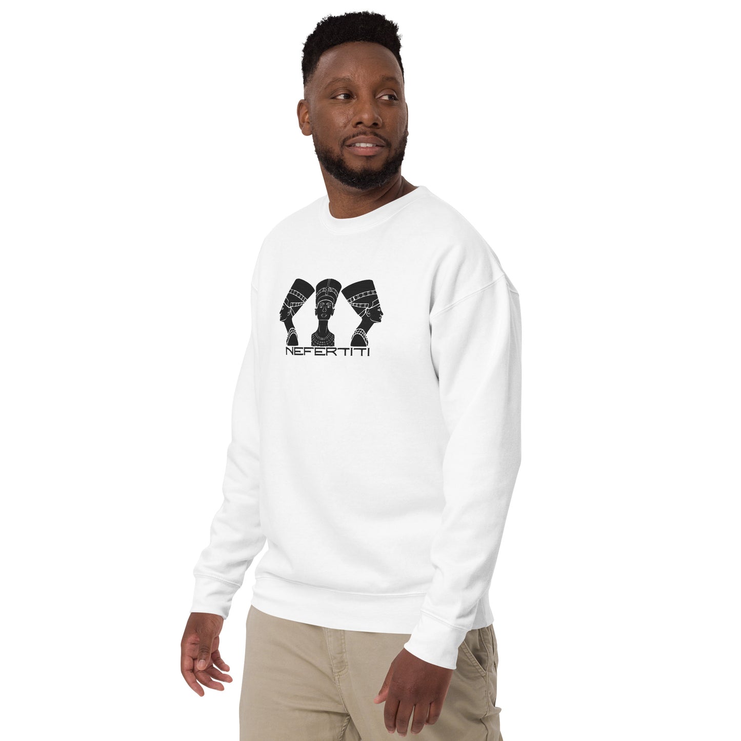 Nefertiti I, Embroidered Unisex Premium Sweatshirt