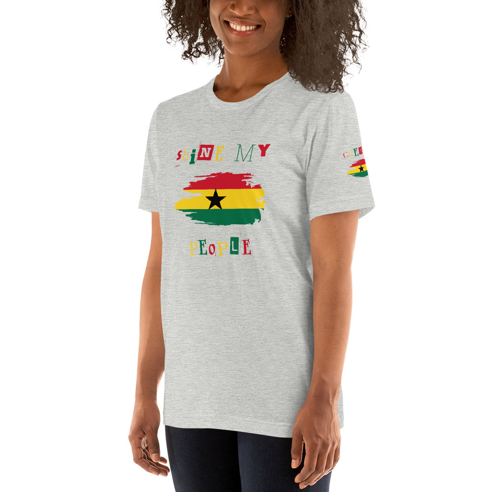 Shine My People Ghana I, Unisex t-shirt