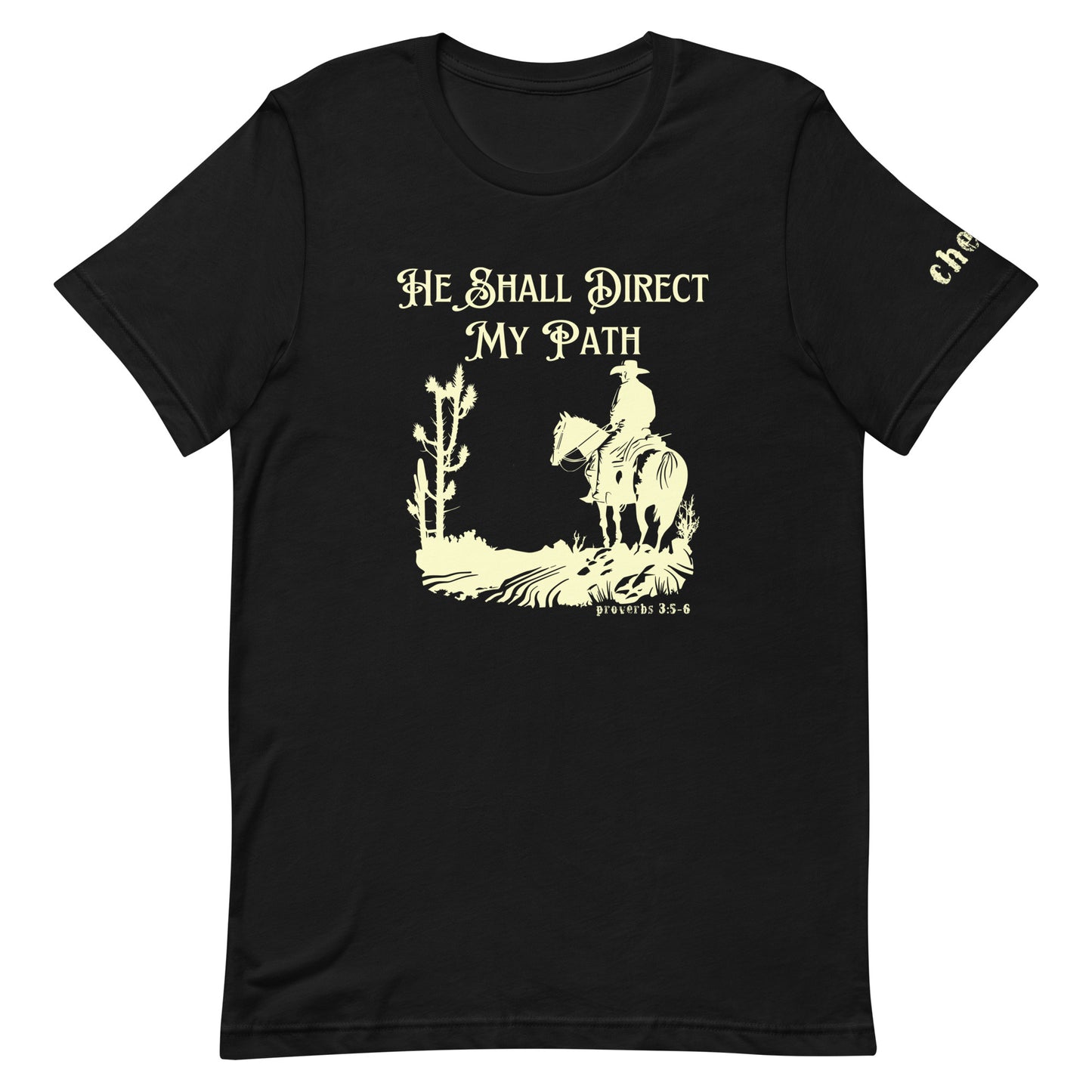 He Shall Direct My Path, Unisex t-shirt (Cowboy)