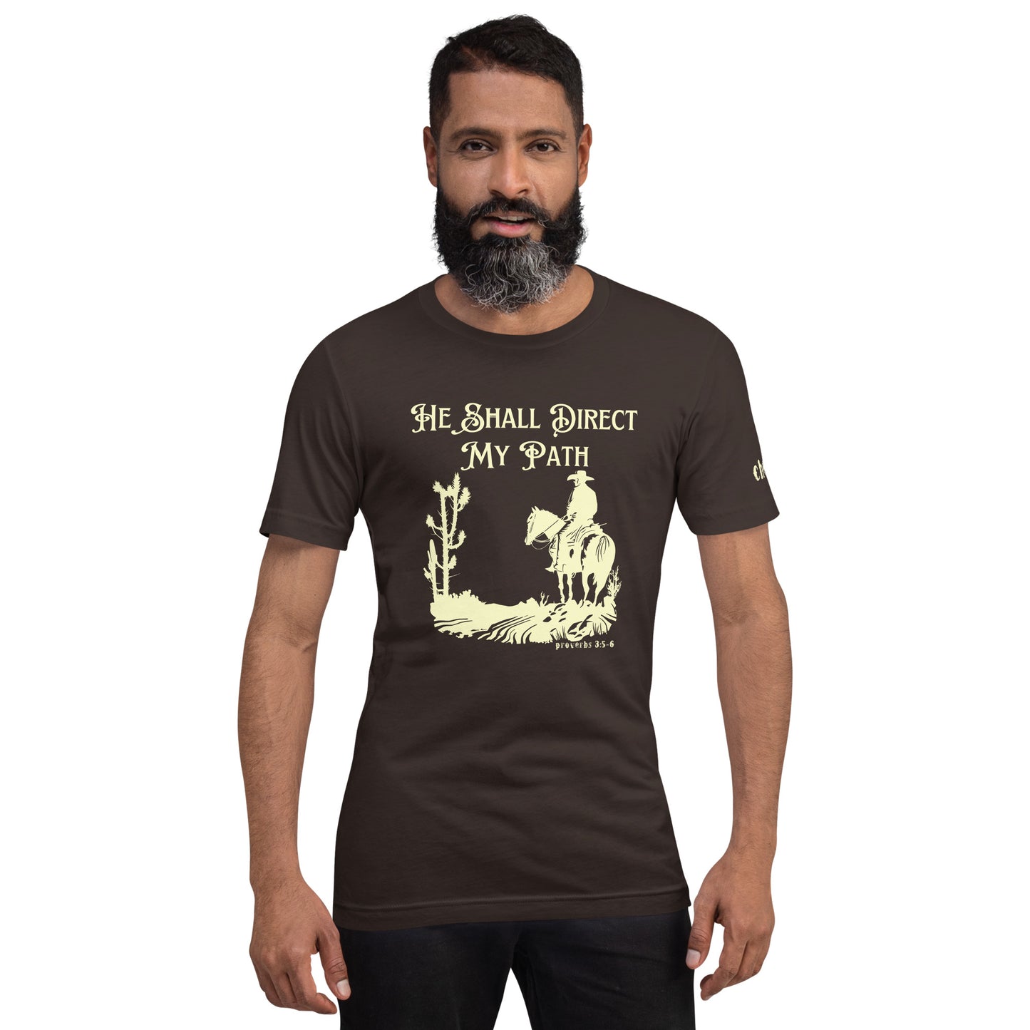 He Shall Direct My Path, Unisex t-shirt (Cowboy)