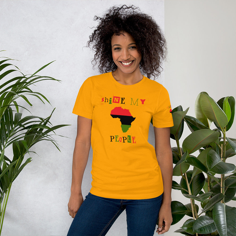 Shine My People Pan Africa I, Unisex t-shirt