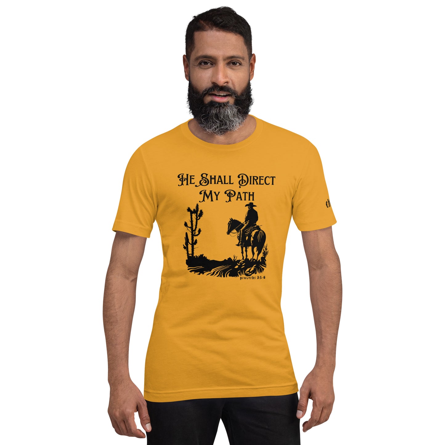 He Shall Direct My Path, Unisex t-shirt (Cowboy)
