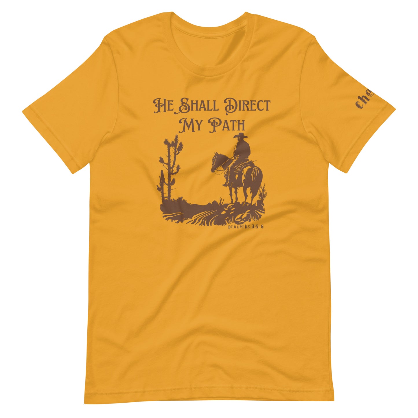 He Shall Direct My Path, Unisex t-shirt (Cowboy)
