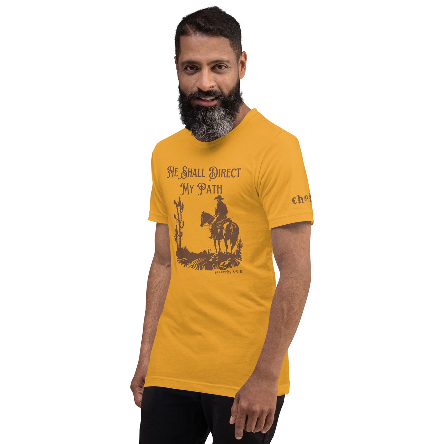 He Shall Direct My Path, Unisex t-shirt (Cowboy)