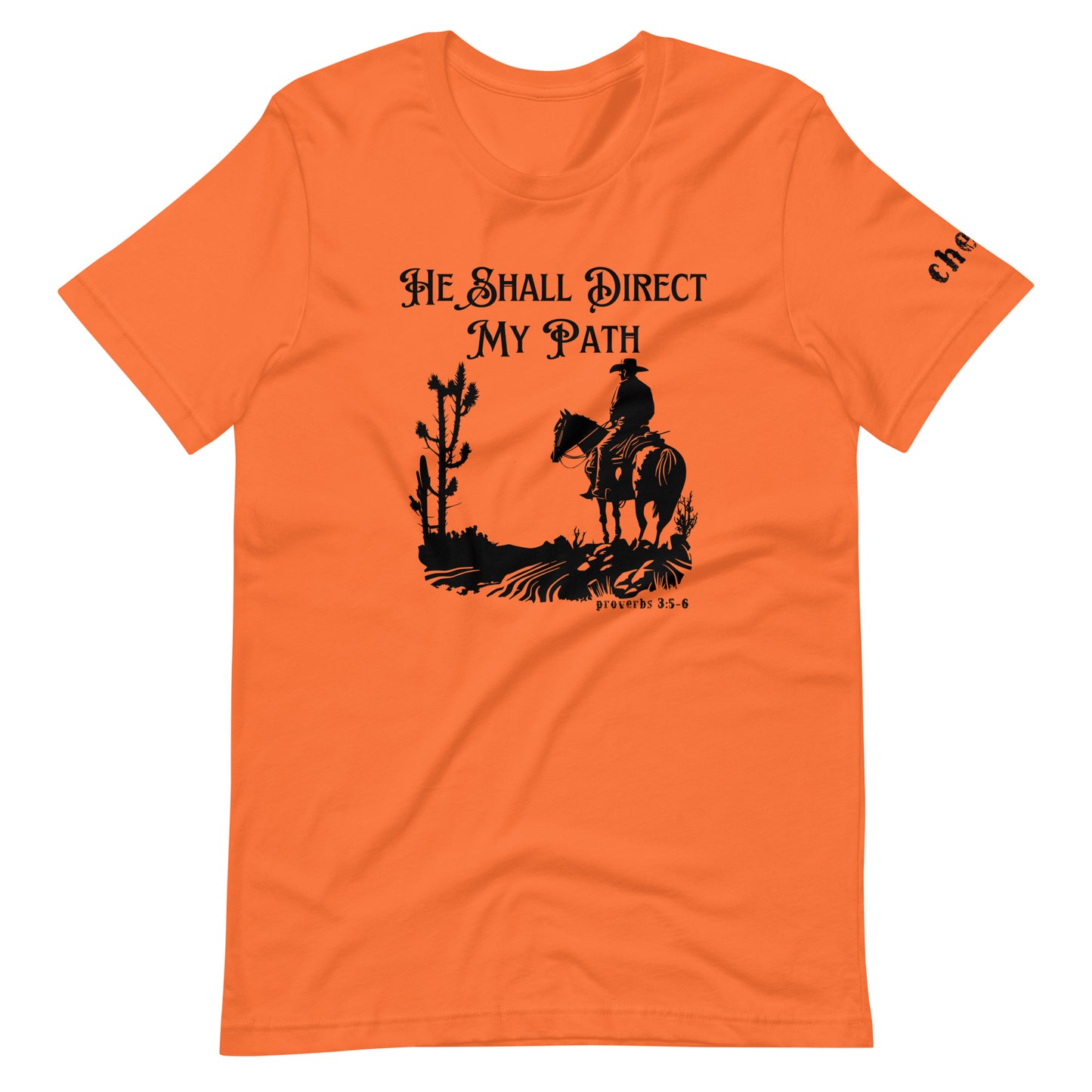 He Shall Direct My Path, Unisex t-shirt (Cowboy)