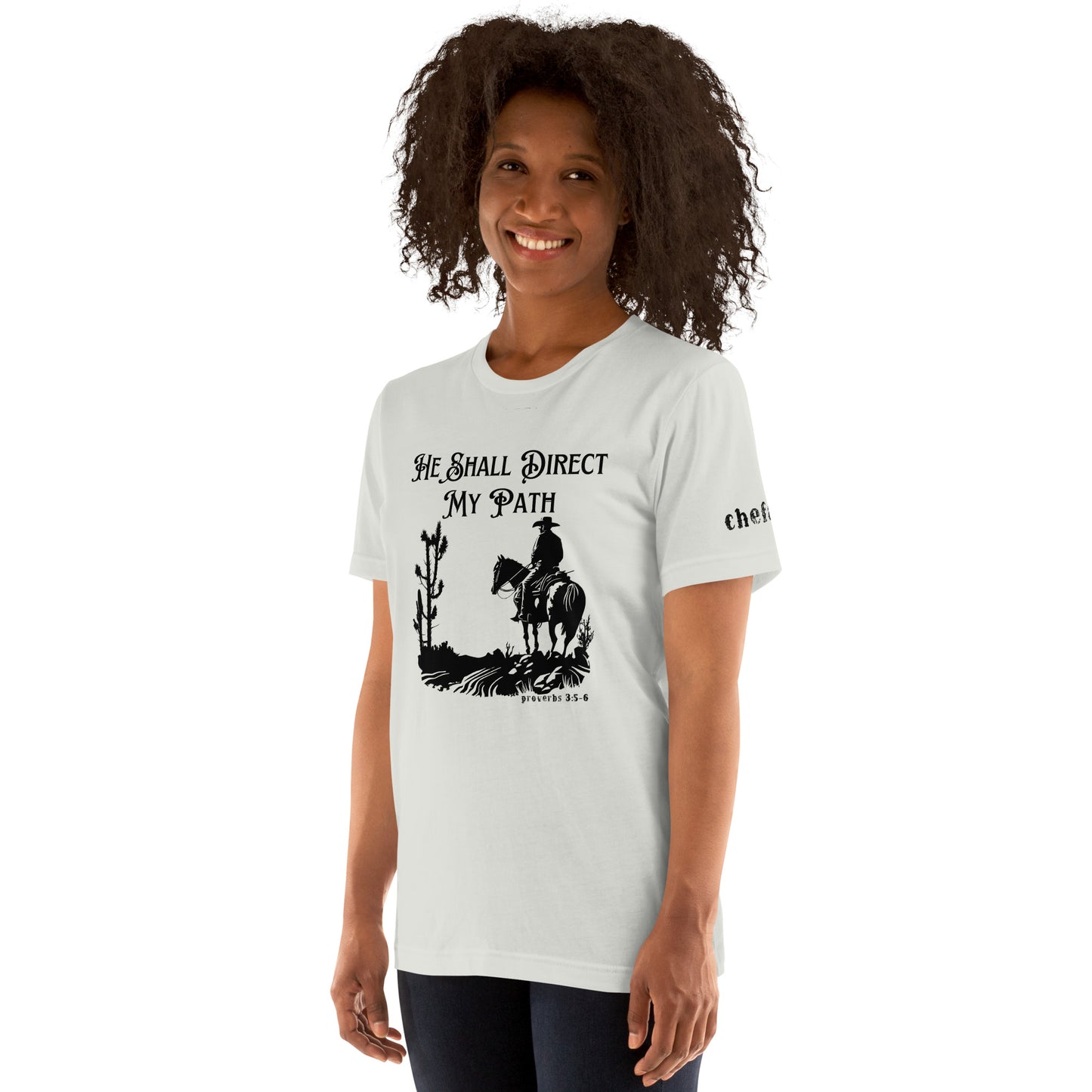 He Shall Direct My Path, Unisex t-shirt (Cowboy)