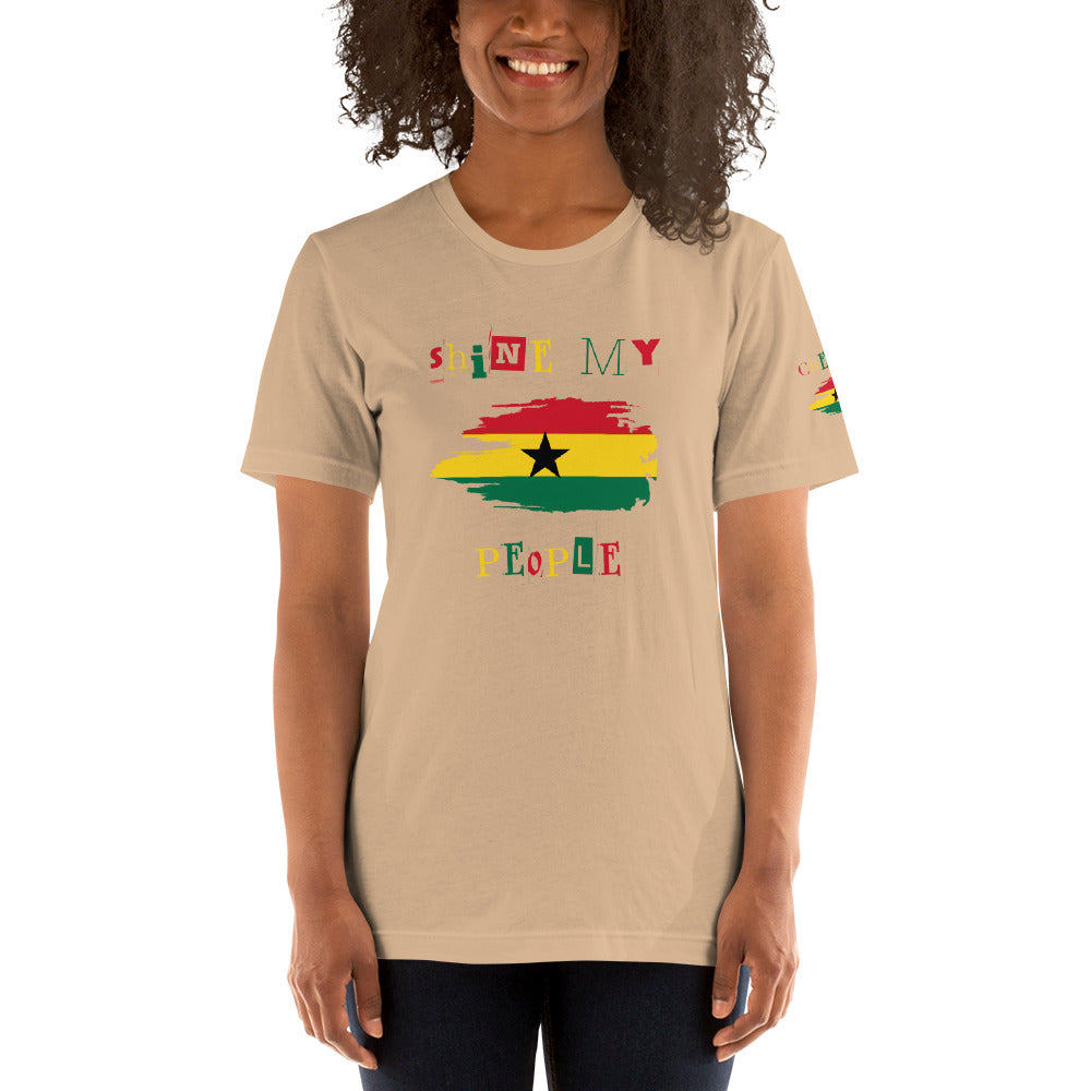 Shine My People Ghana I, Unisex t-shirt