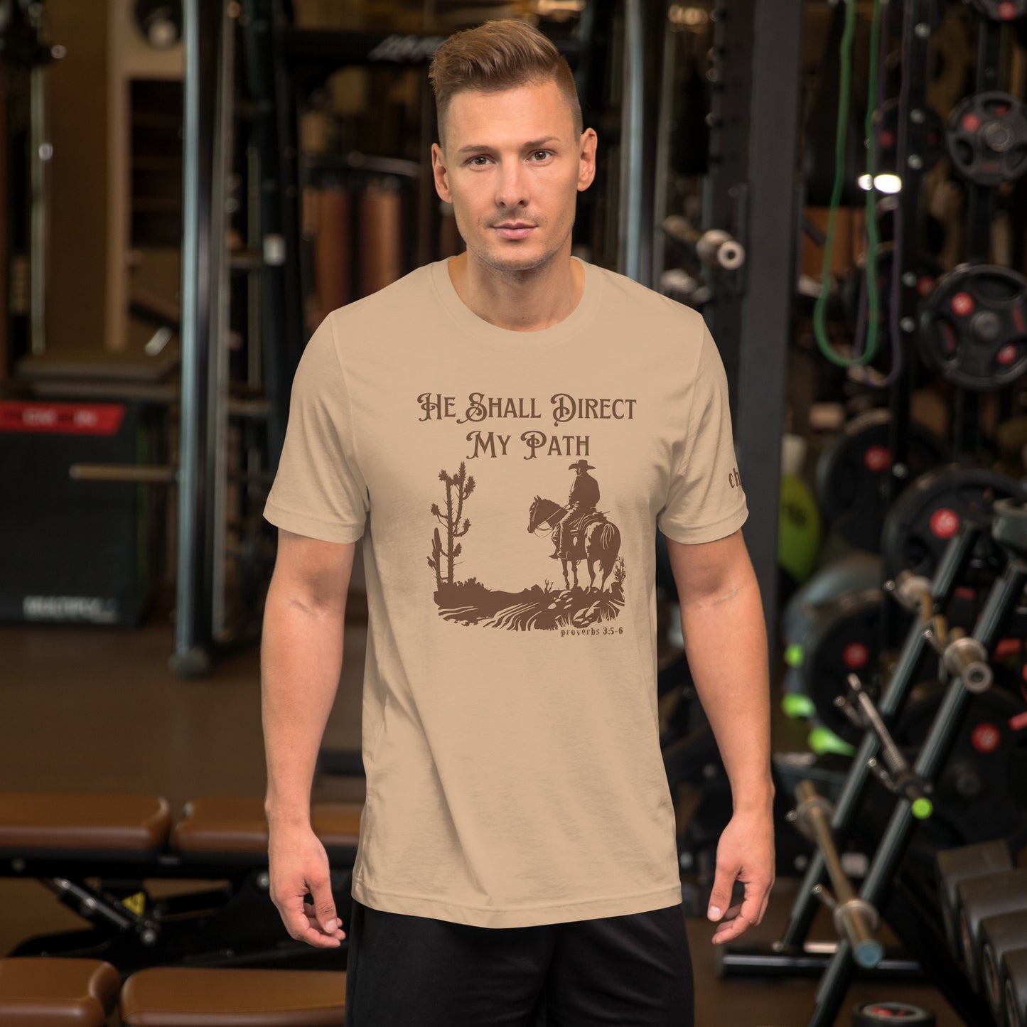 He Shall Direct My Path, Unisex t-shirt (Cowboy)