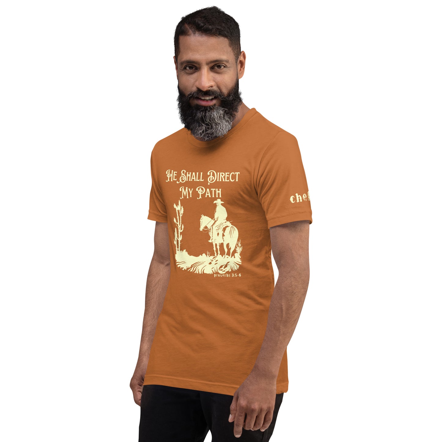 He Shall Direct My Path, Unisex t-shirt (Cowboy)