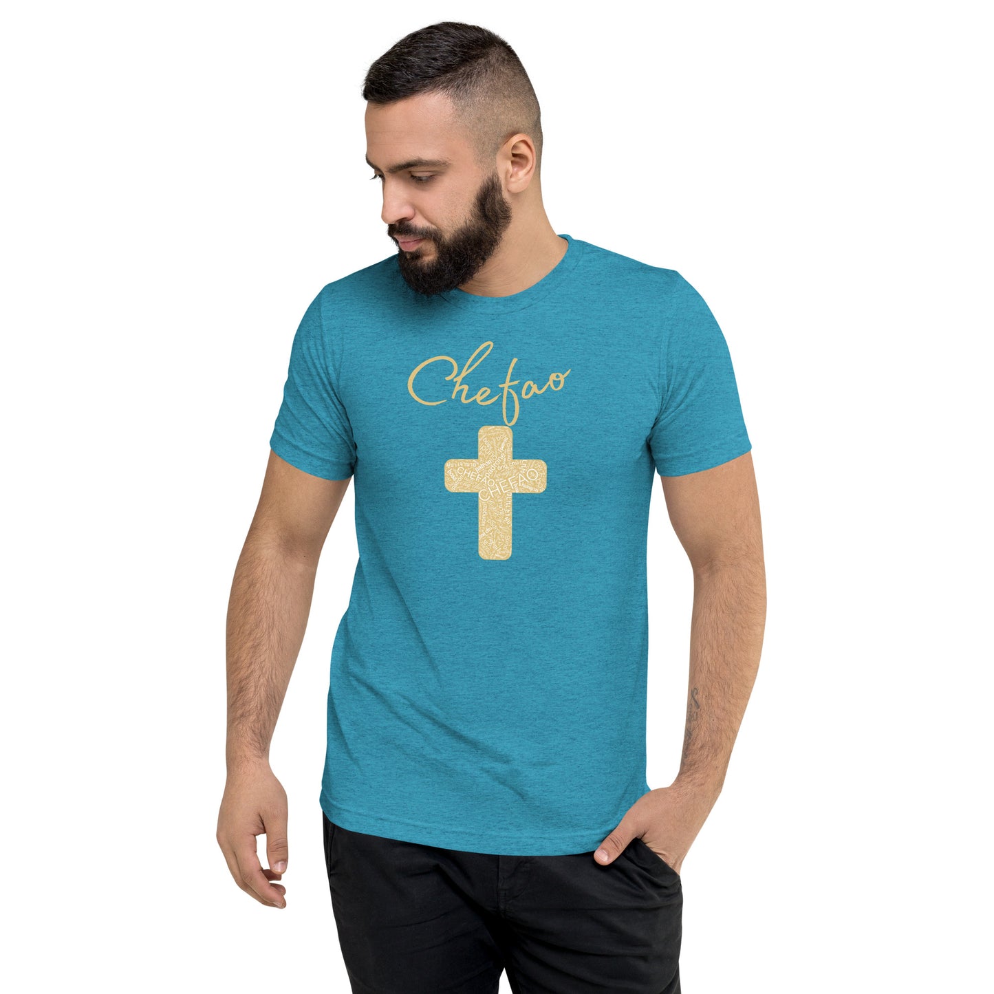 Chefao Cross I Tan, Short sleeve t-shirt