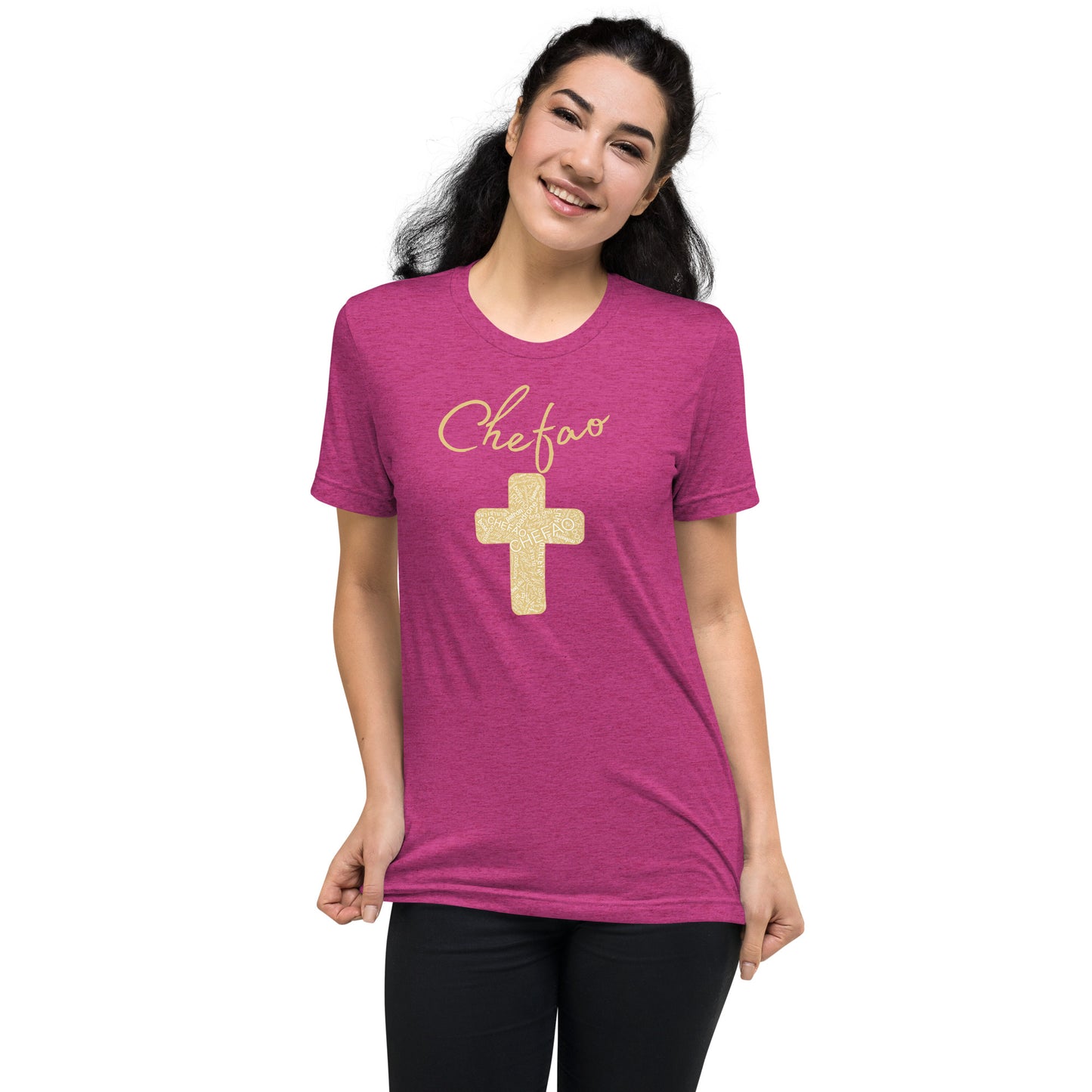Chefao Cross I Tan, Short sleeve t-shirt